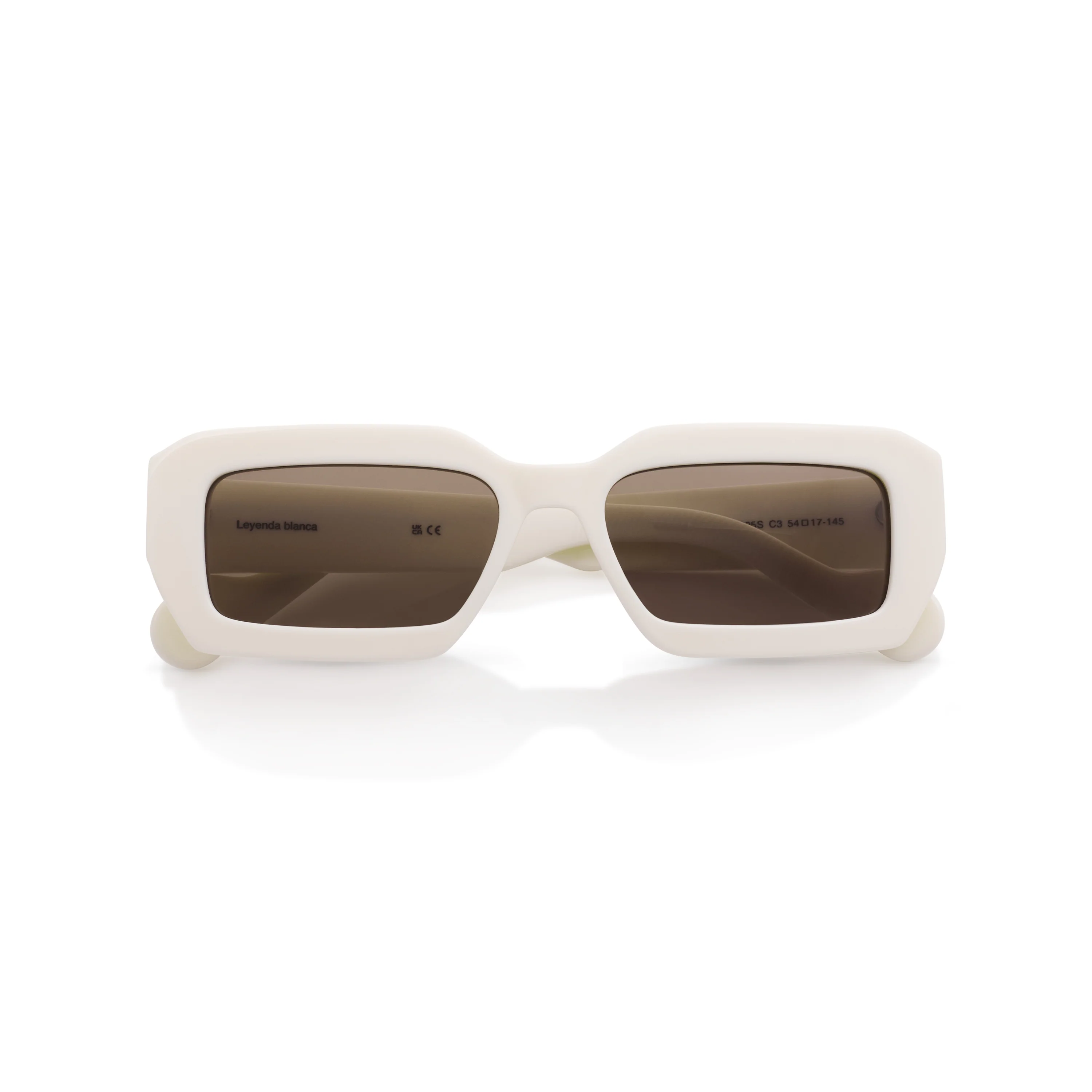 Square Real Madrid Acetate Sunglasses White - Image 5
