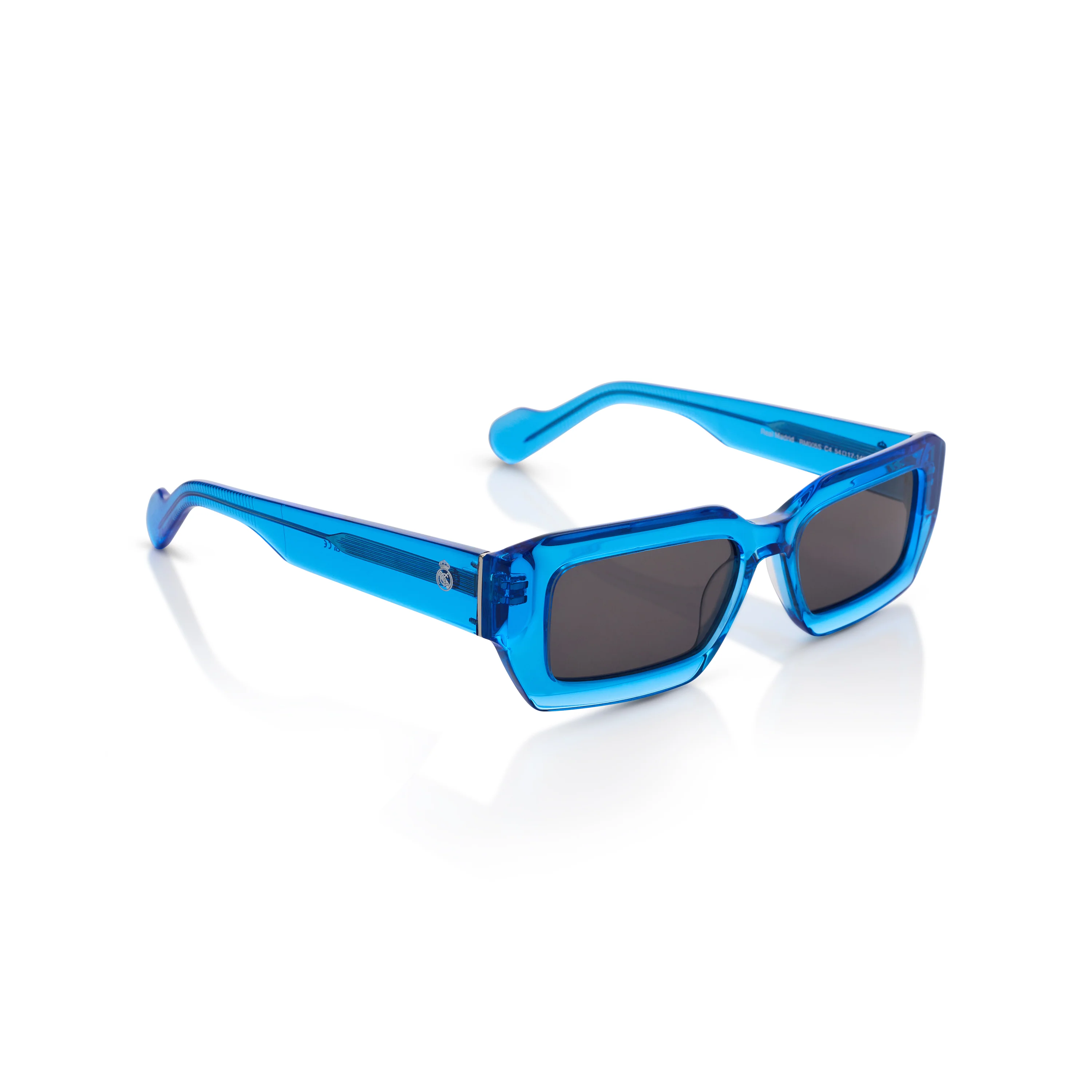 Square Real Madrid Acetate Sunglasses Blue - Image 4