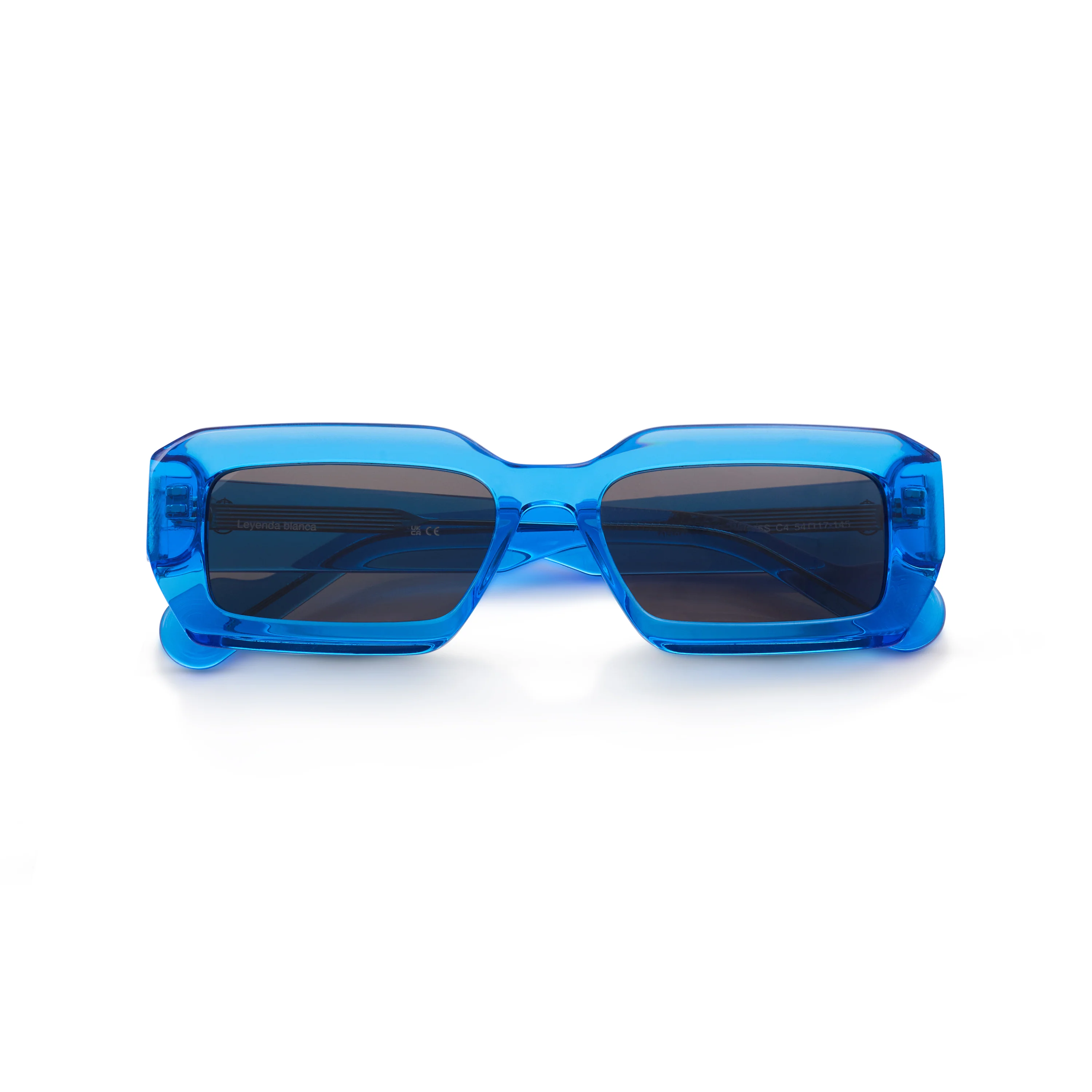 Square Real Madrid Acetate Sunglasses Blue - Image 5