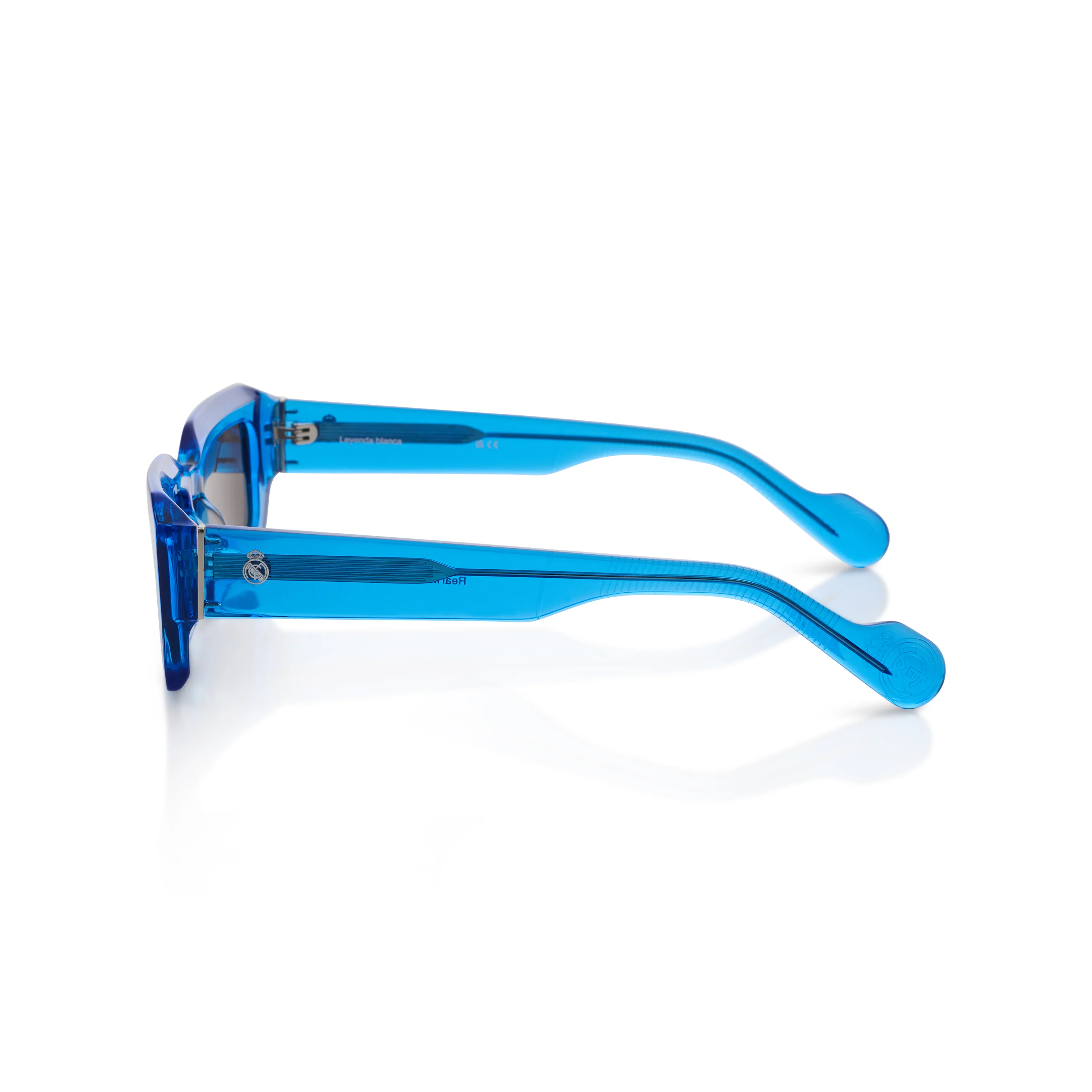 Square Real Madrid Acetate Sunglasses Blue - Image 7