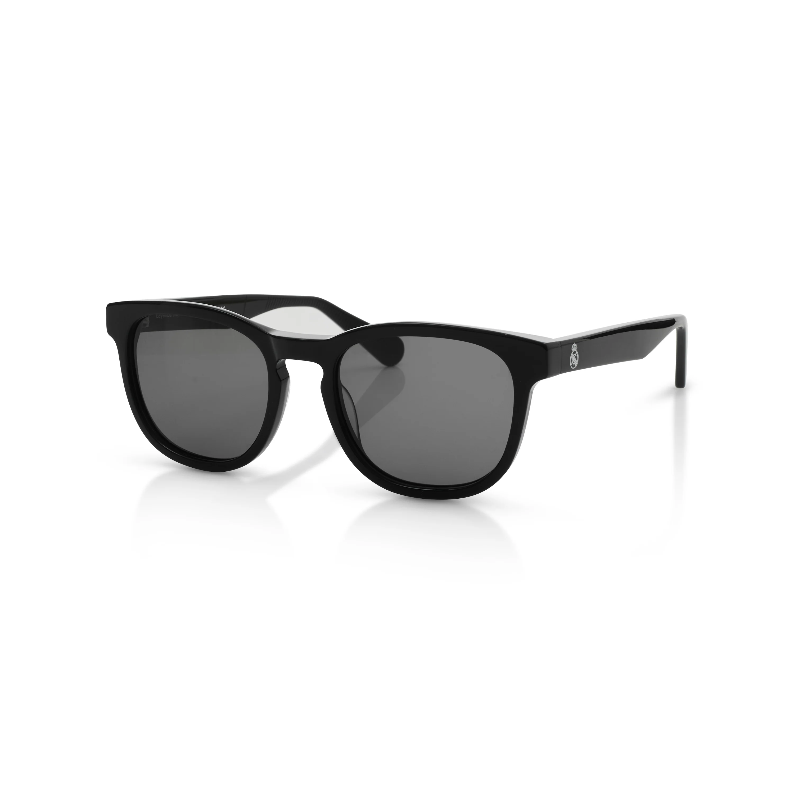 Round Real Madrid Acetate Sunglasses Black - Image 3
