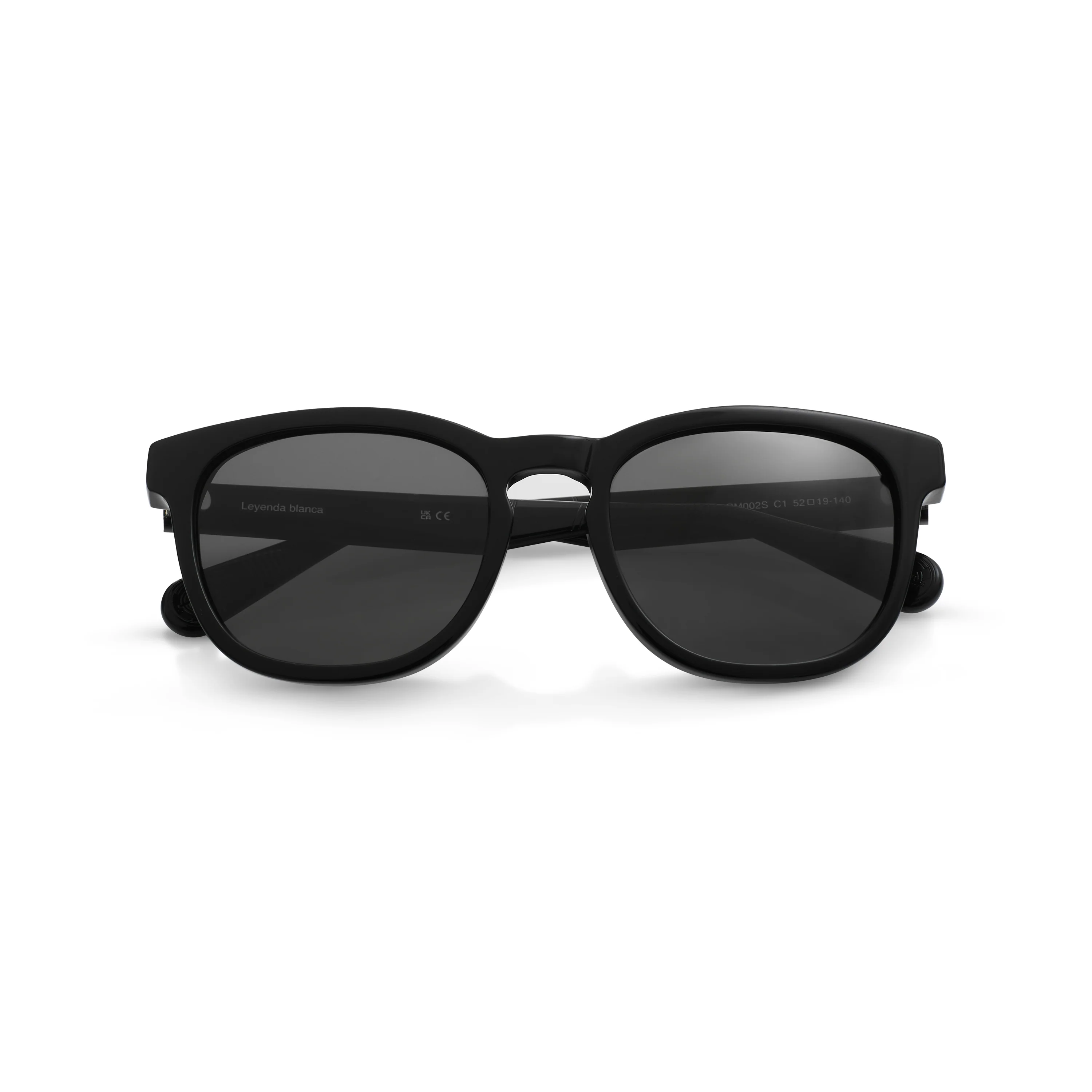 Round Real Madrid Acetate Sunglasses Black - Image 5