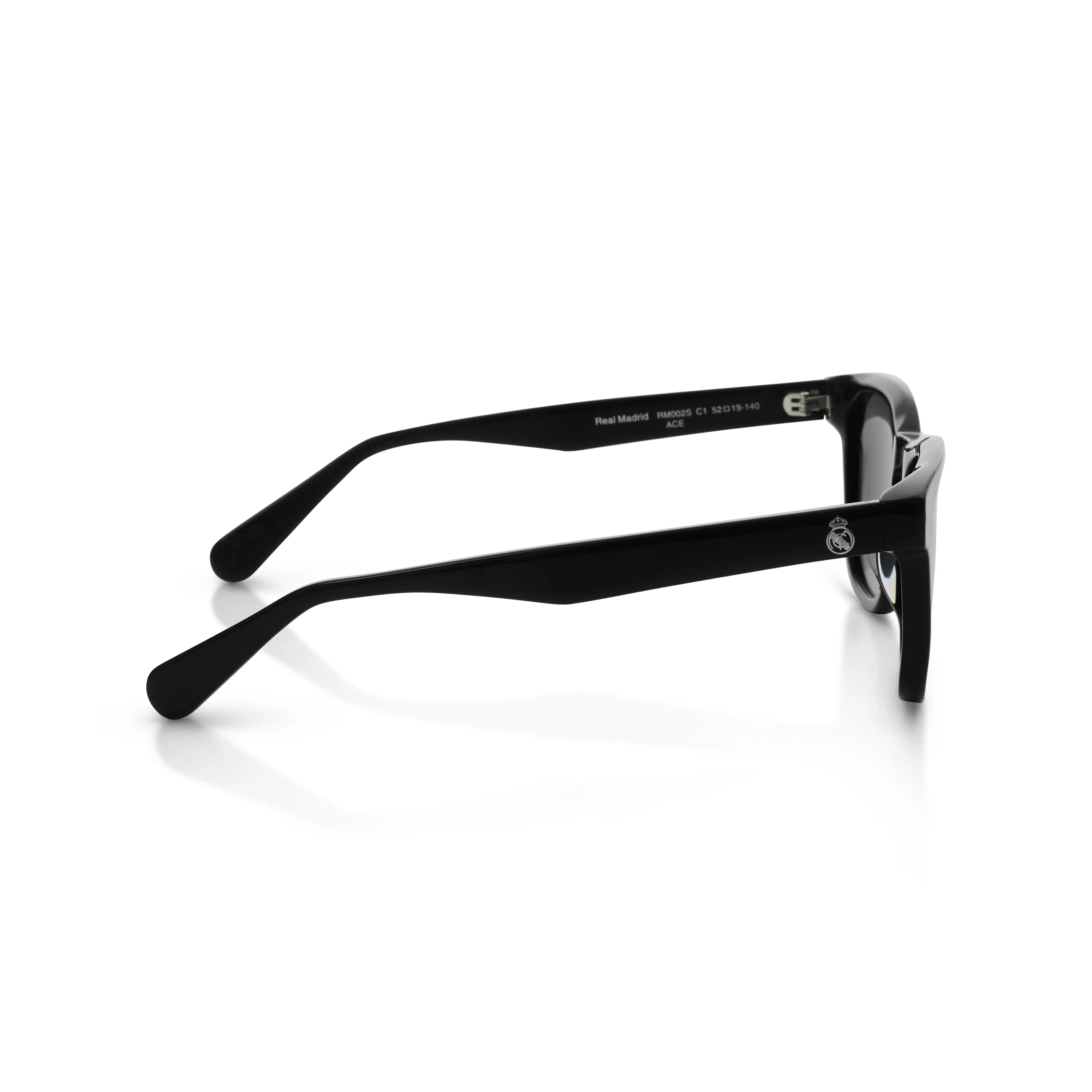 Round Real Madrid Acetate Sunglasses Black - Image 6