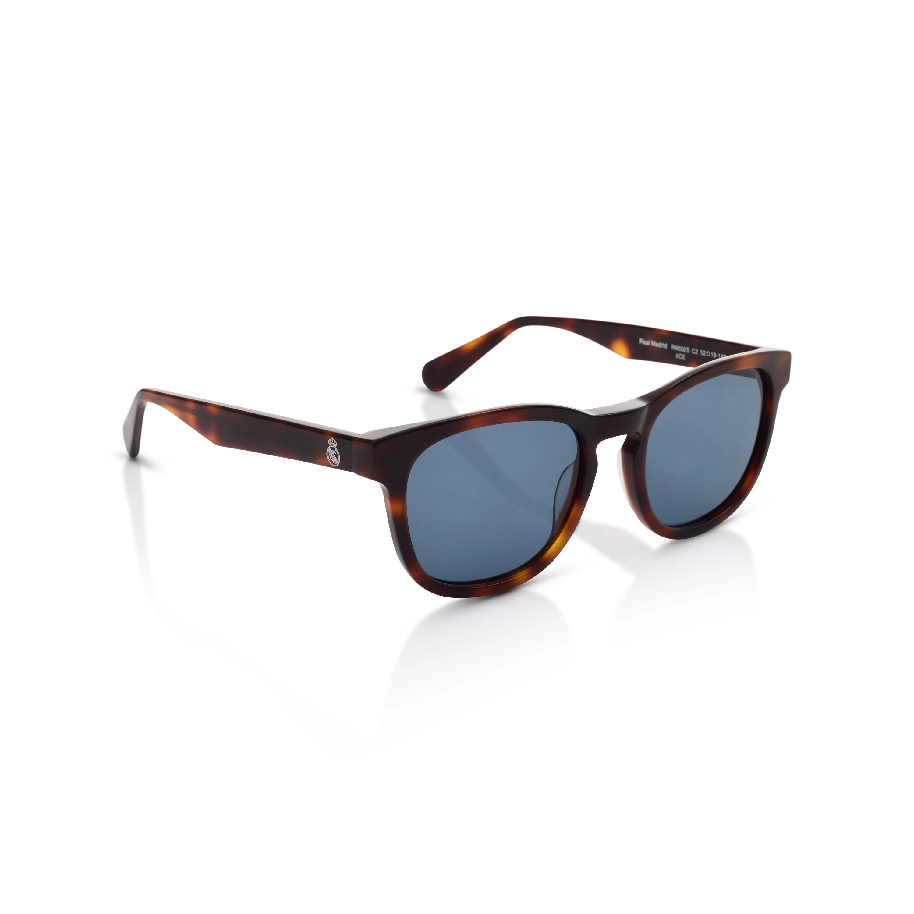 Round Real Madrid Acetate Sunglasses Tortoiseshell - Image 3
