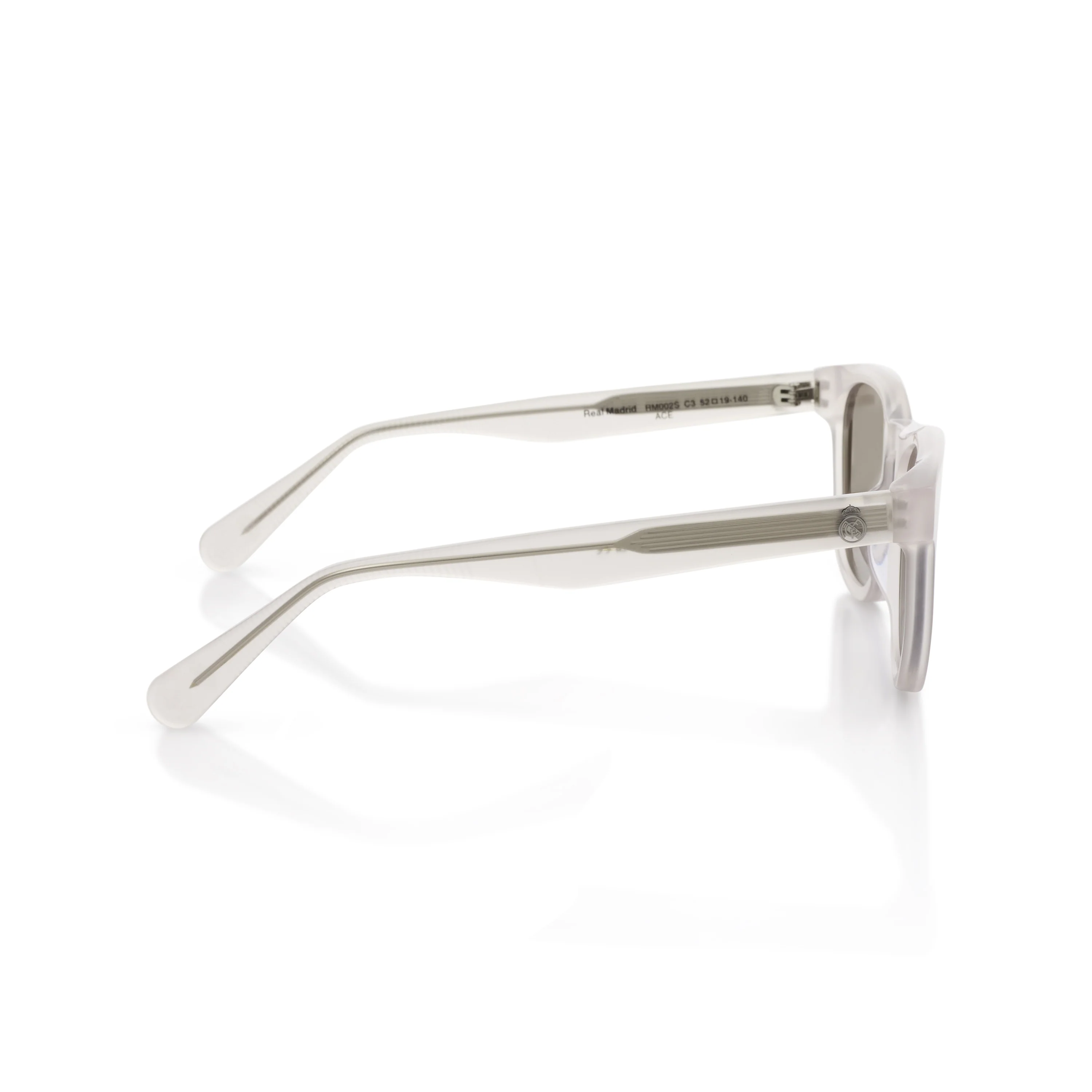 Round Real Madrid Acetate Sunglasses White - Image 6