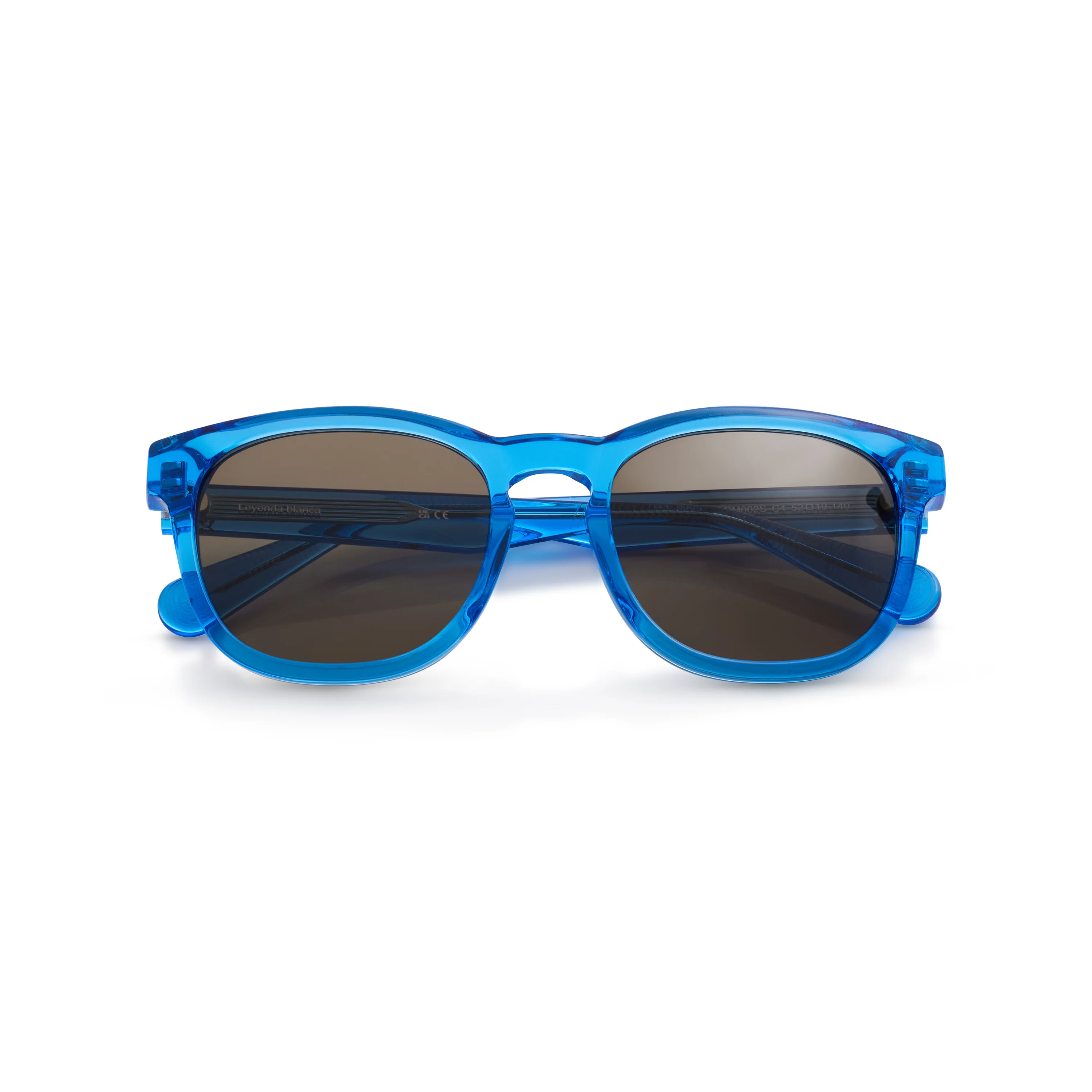 Round Real Madrid Acetate Sunglasses Blue - Image 5