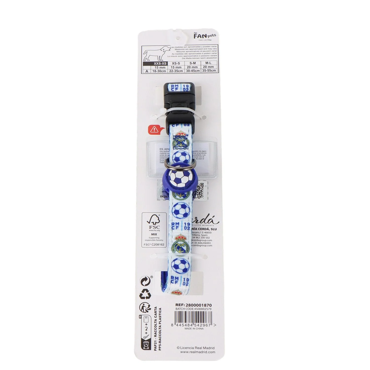 XXS/XS Blue Dog Collar - Image 3