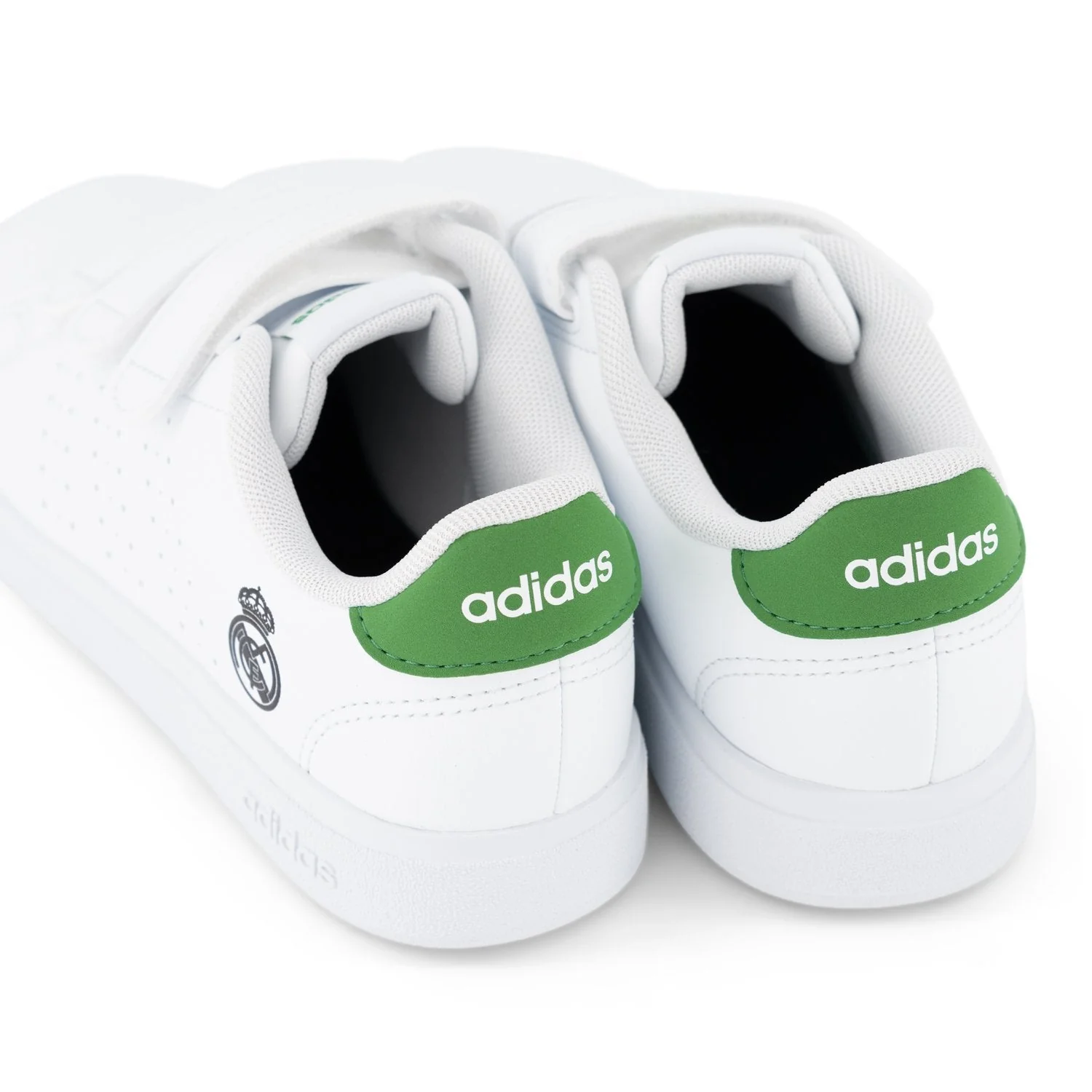 adidas Kids Advantage 2.0 Shoes White/Green - Image 4