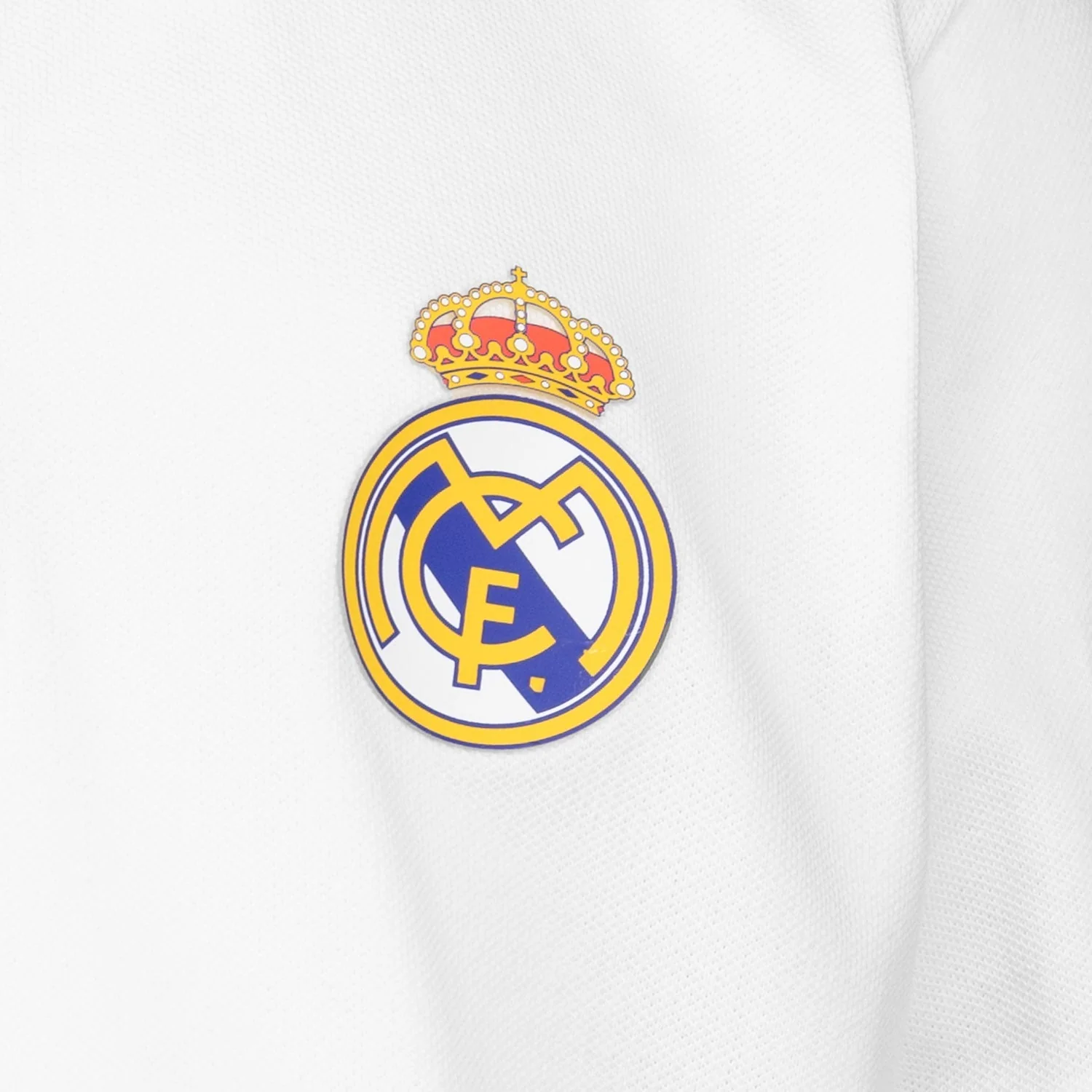 Kids ECO Essentials Real Madrid Color Crest Polo White - Image 5
