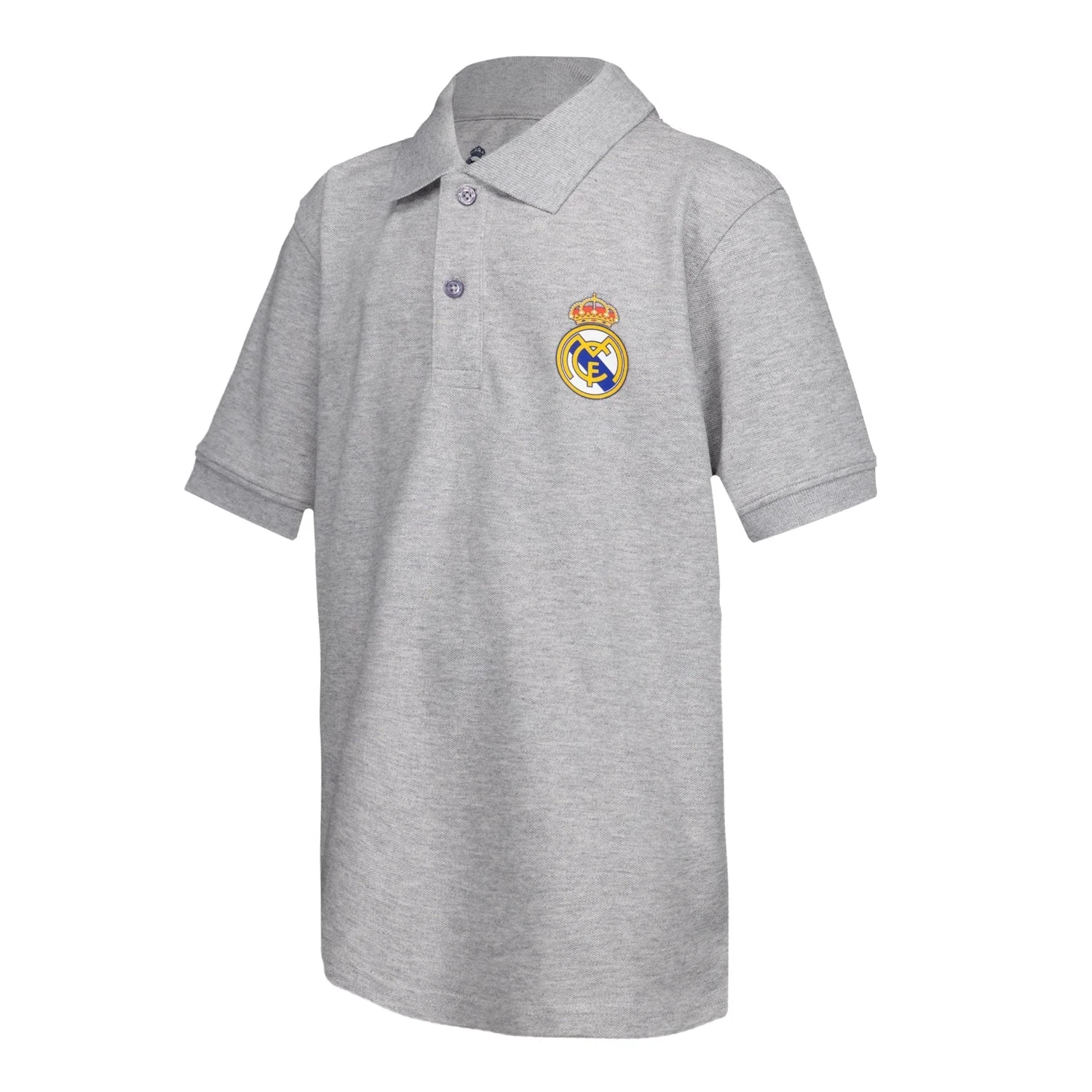 Kids ECO Essentials Real Madrid Color Crest Polo Light grey - Image 3