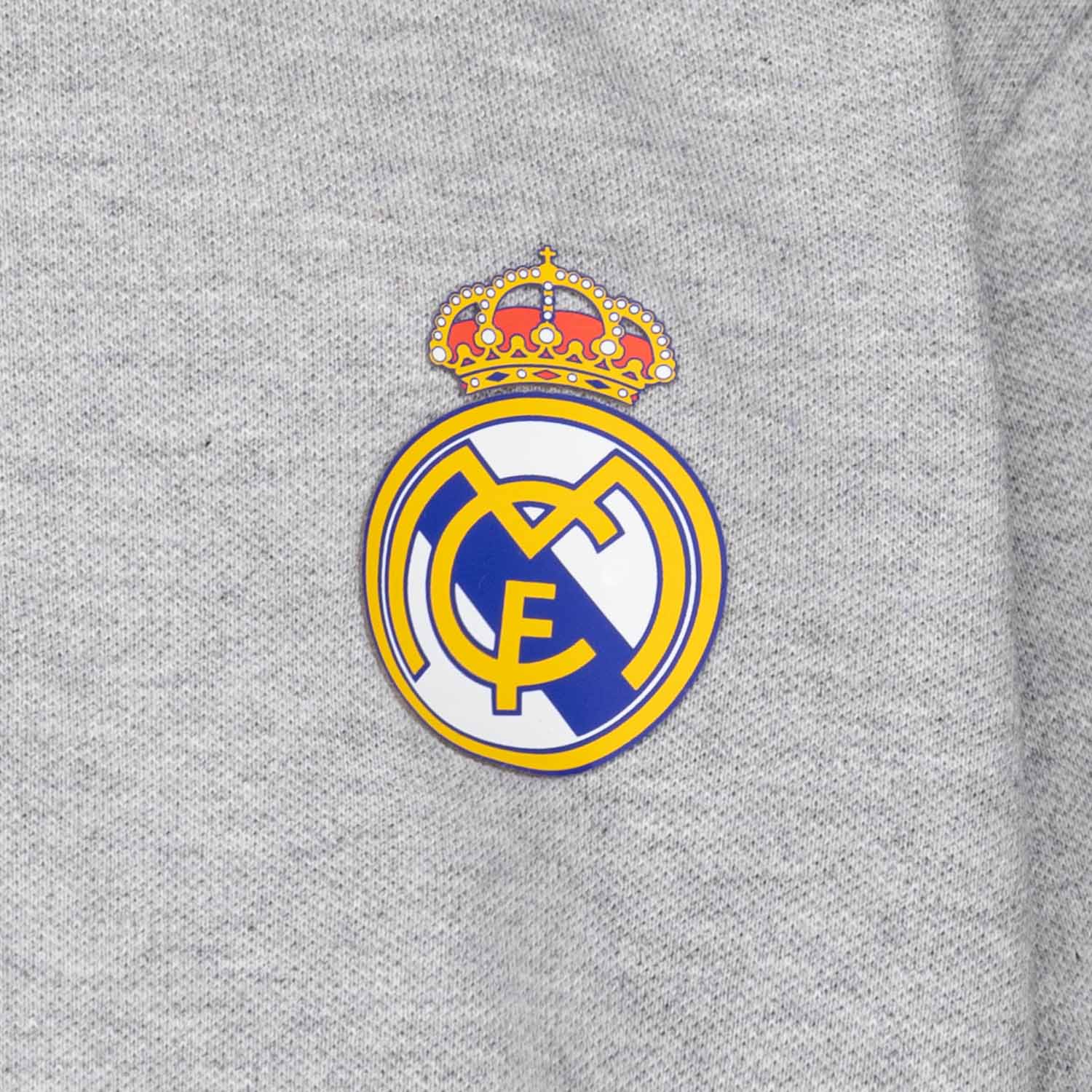 Kids ECO Essentials Real Madrid Color Crest Polo Light grey - Image 4