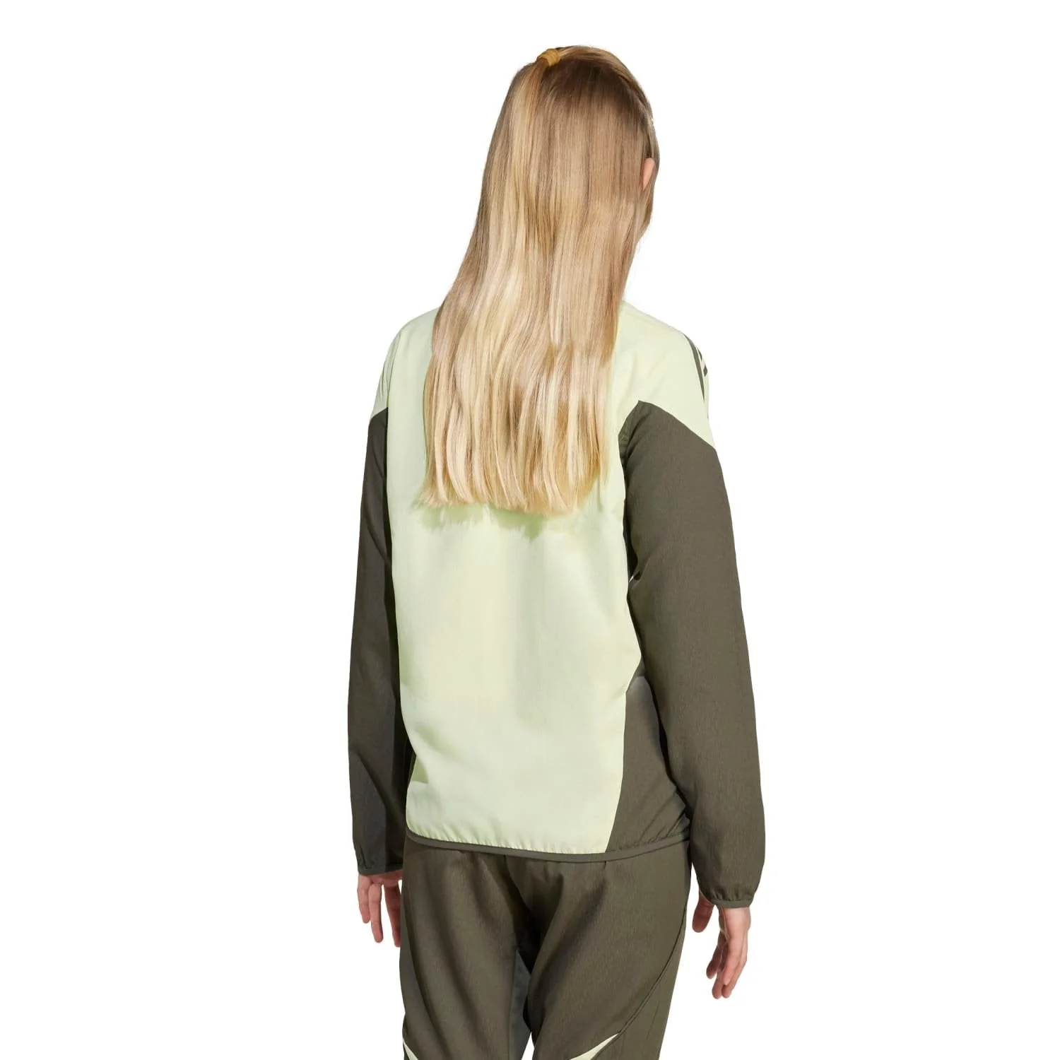 Kids adidas Training Tracksuit Jacket 25/26 Lime Green - Image 3