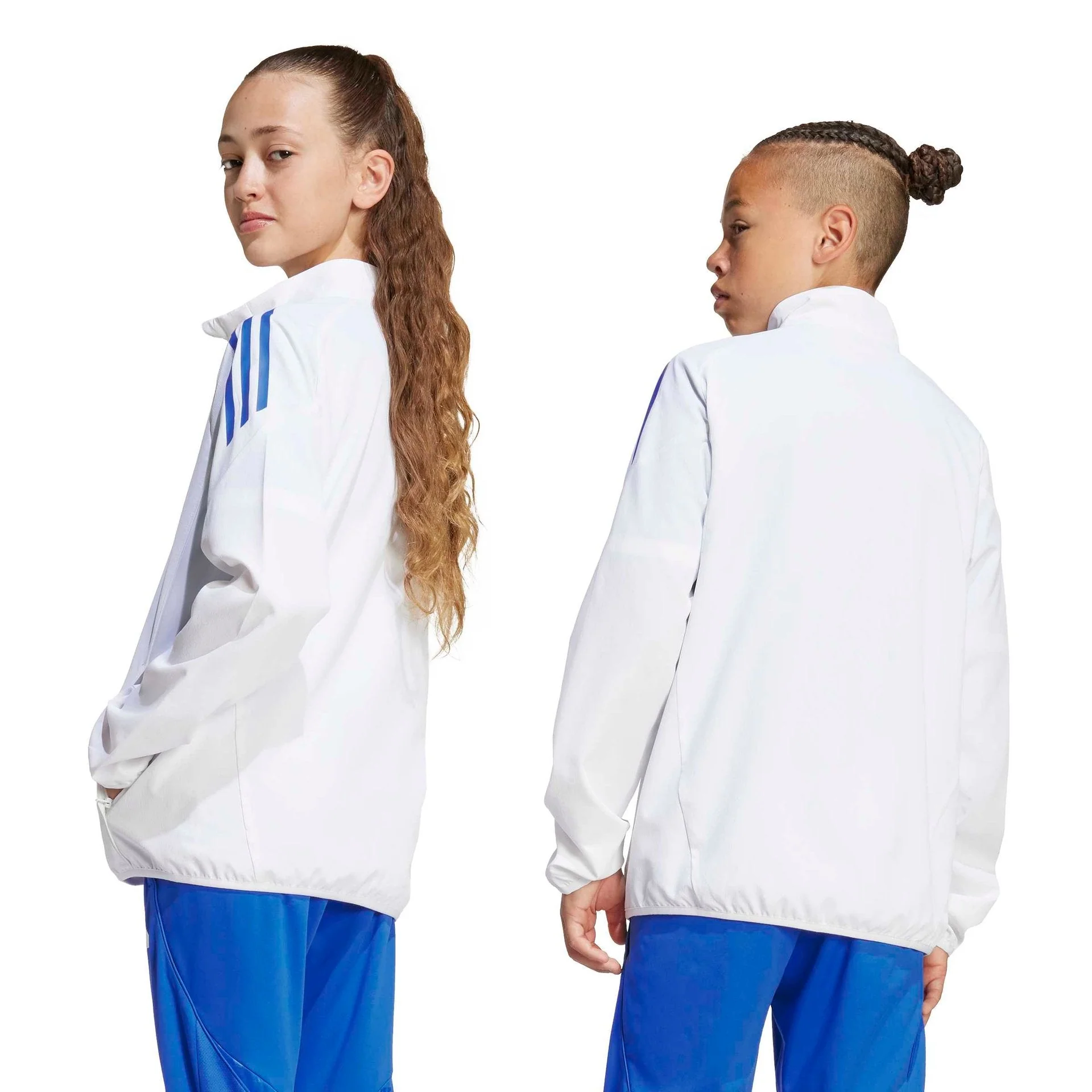 Kids adidas UCL Training Tracksuit Jacket 25/26 White - Image 4