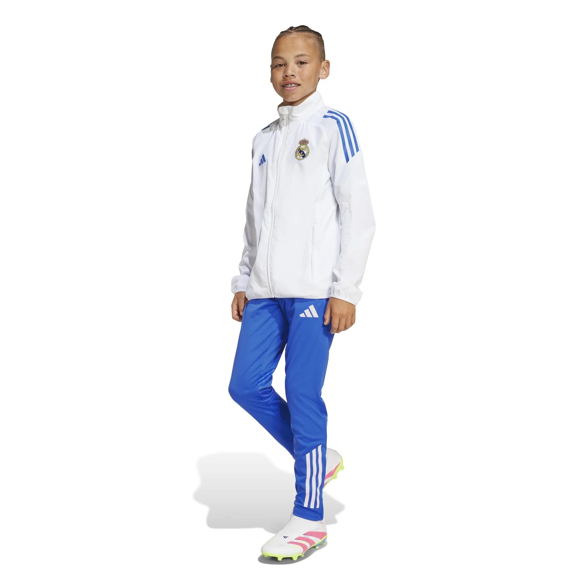 Kids adidas UCL Training Tracksuit Jacket 25/26 White - Image 6