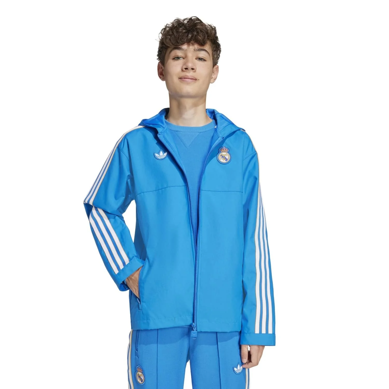 Kids adidas Originals Terrace Icons Parka 25/26 Blue - Image 2