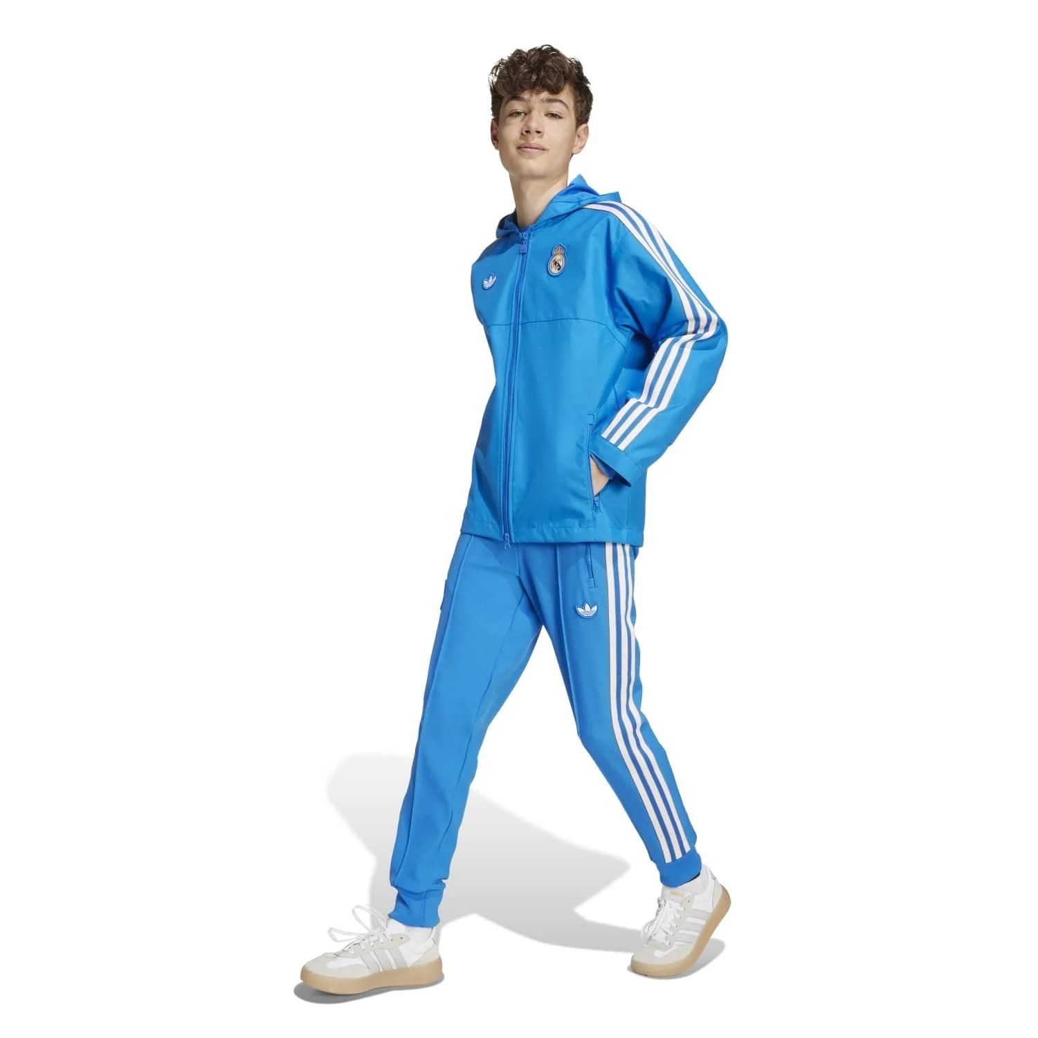 Kids adidas Originals Terrace Icons Parka 25/26 Blue - Image 5