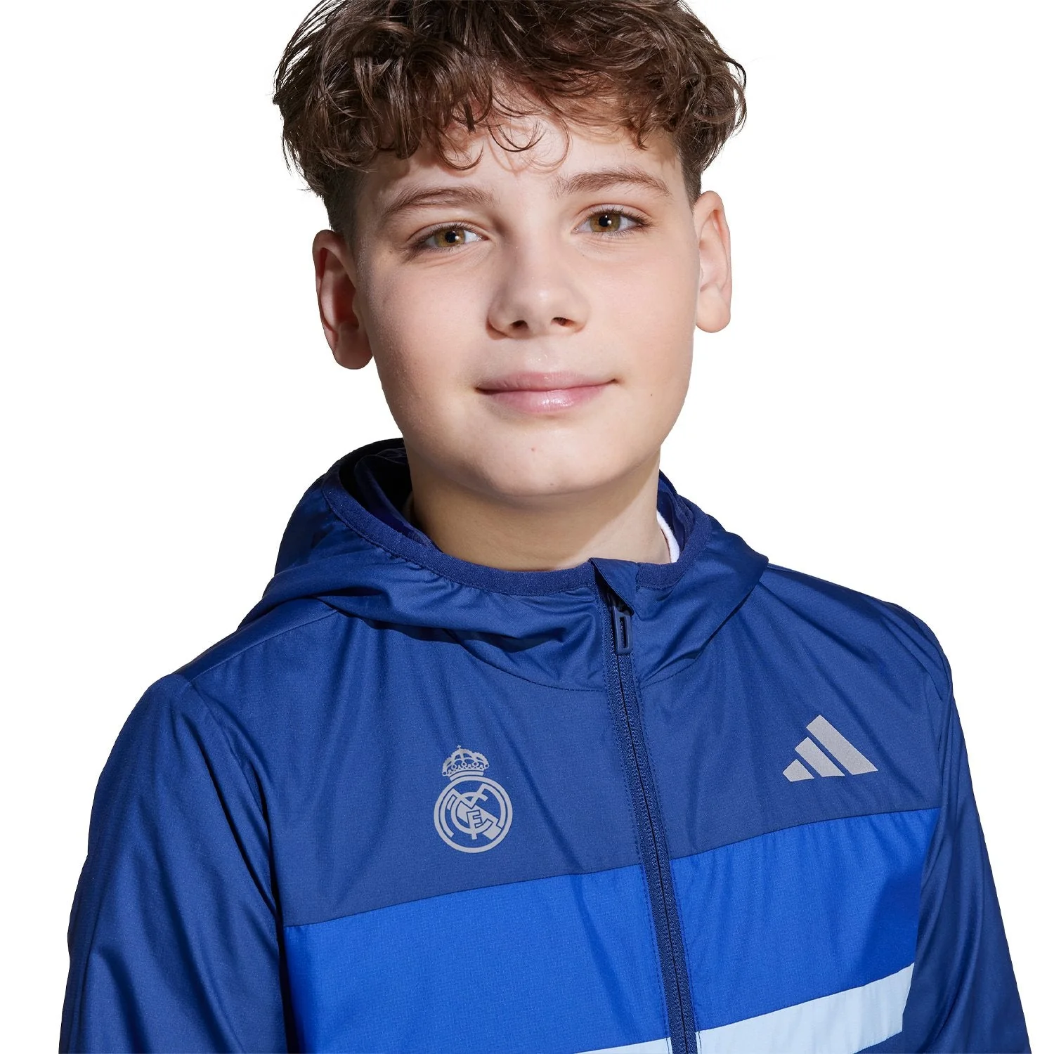 Kids adidas Tiberio Windbreaker Dark Blue - Image 4