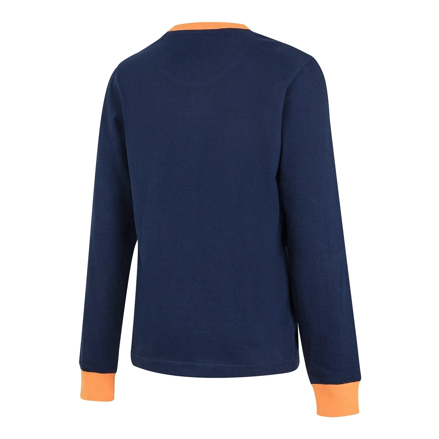 Kids Crest Print Pyjama Navy/Orange - Image 3
