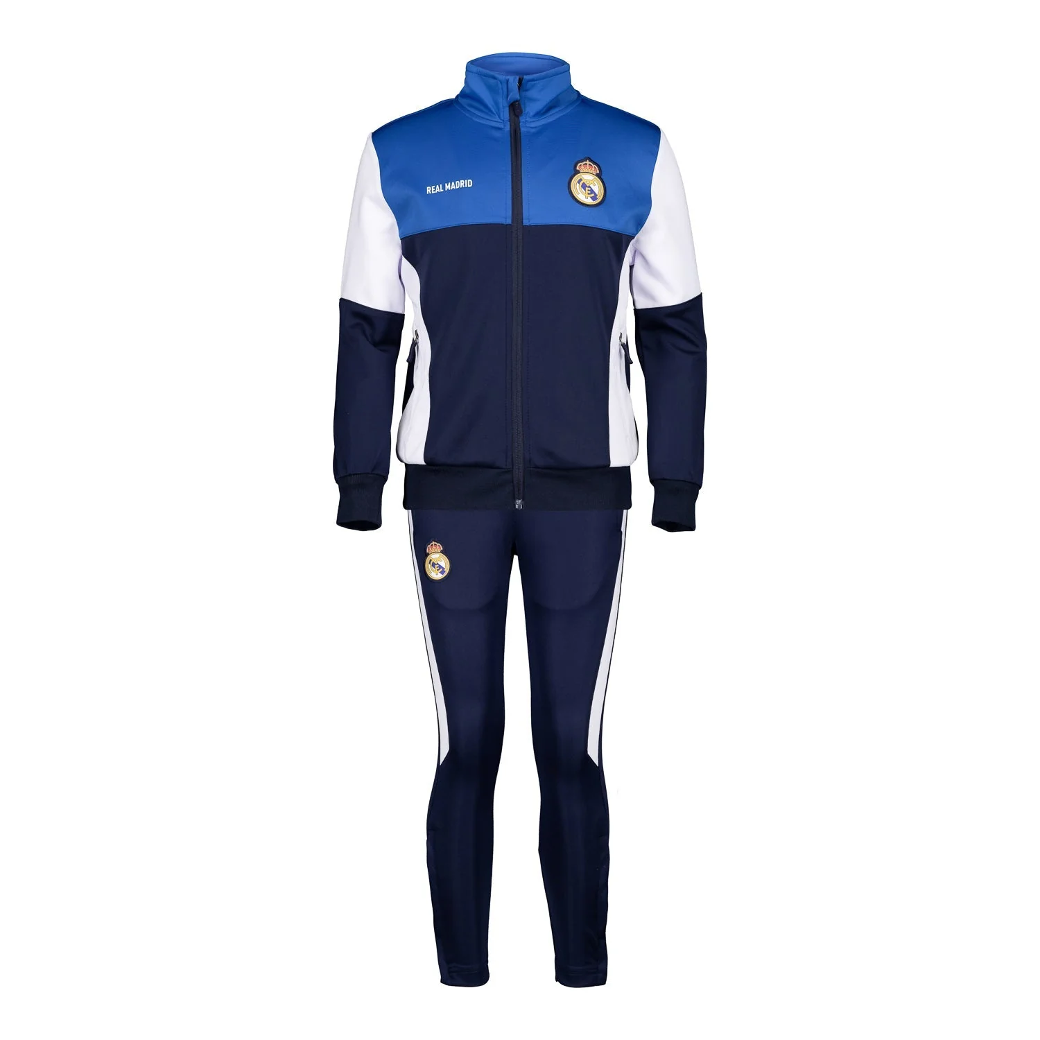 Real Madrid Kids Tracksuit Navy/White - Image 5