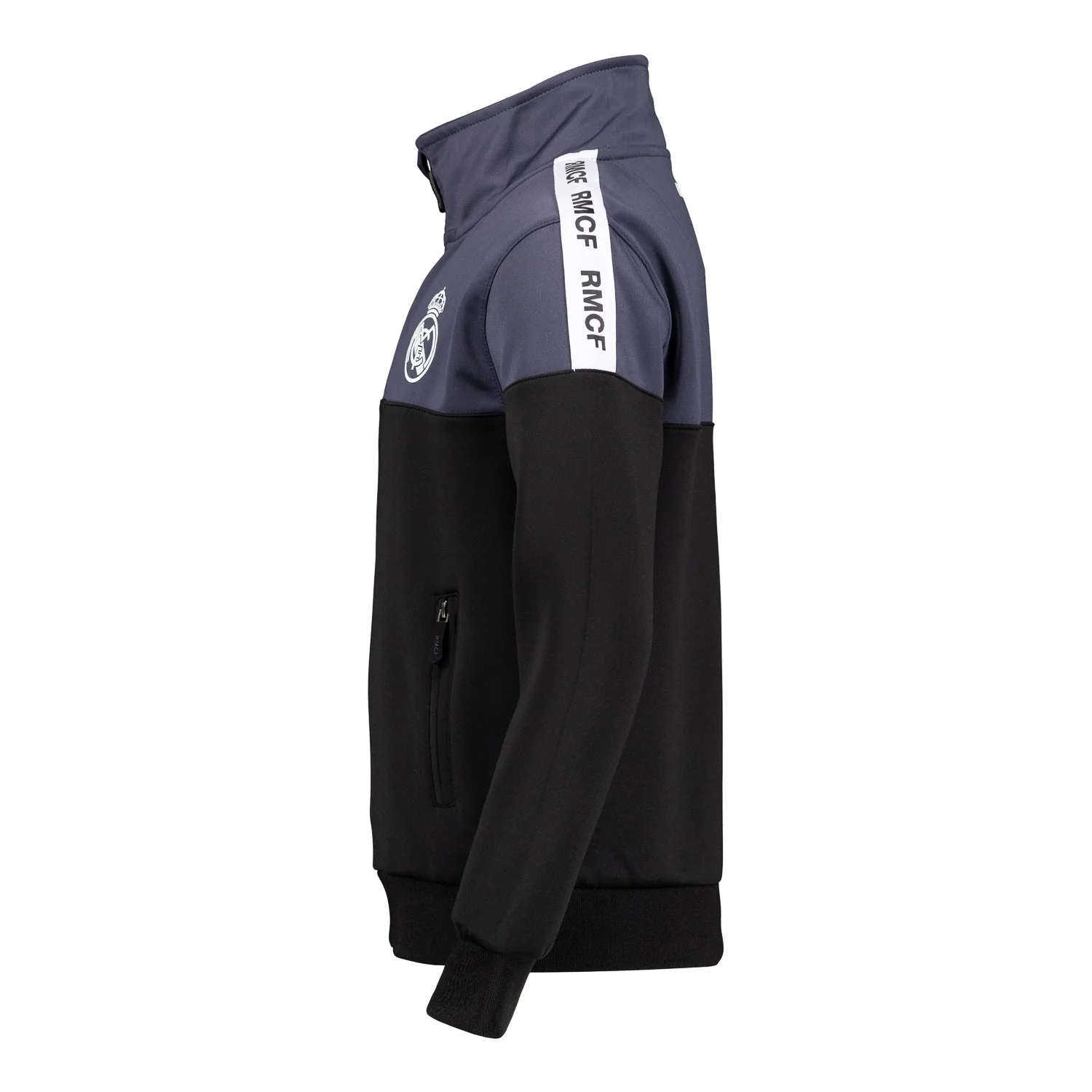 Real Madrid Kids Tracksuit Black/Grey/White - Image 5