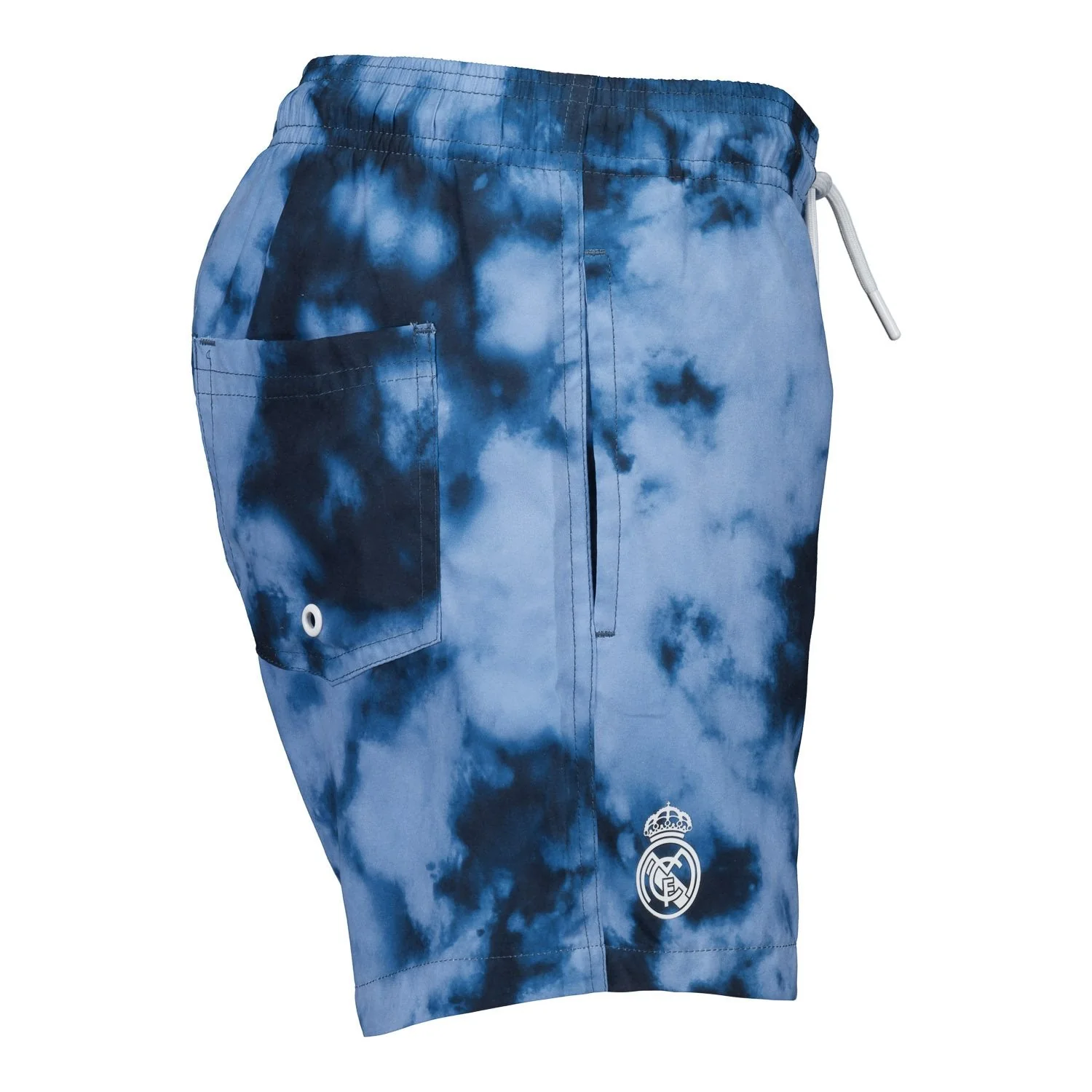 Kids Real Madrid Tye Dye Black Swimshorts - Image 3
