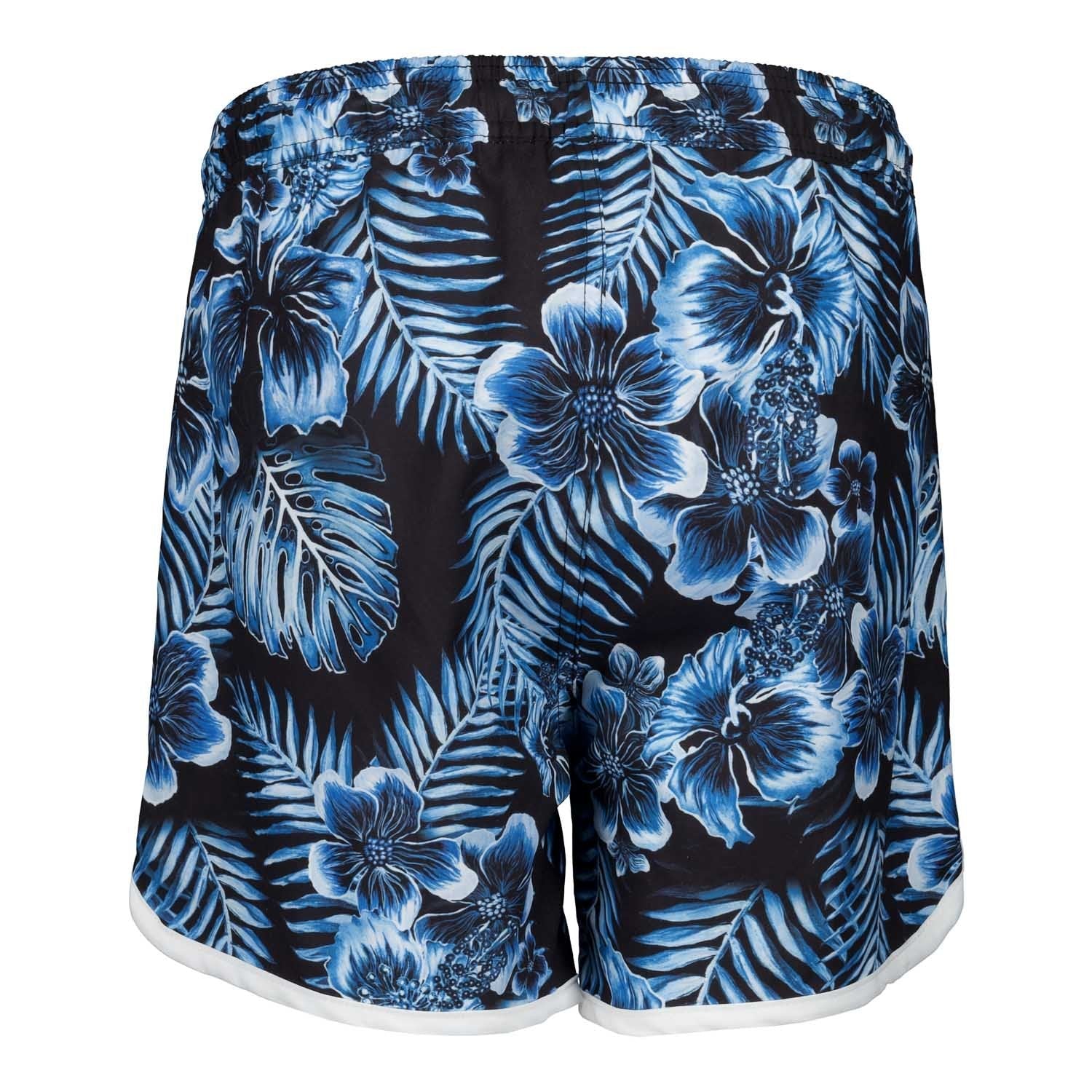 Kids Real Madrid Flower Print Blue Swimshorts - Image 4