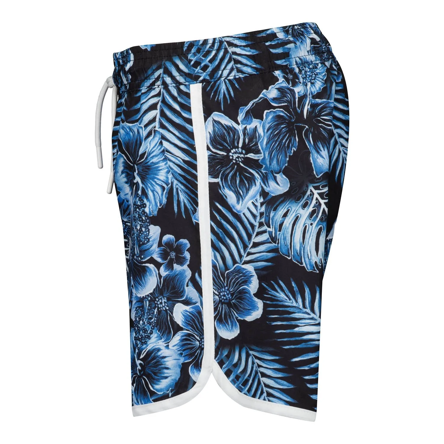 Kids Real Madrid Flower Print Blue Swimshorts - Image 5