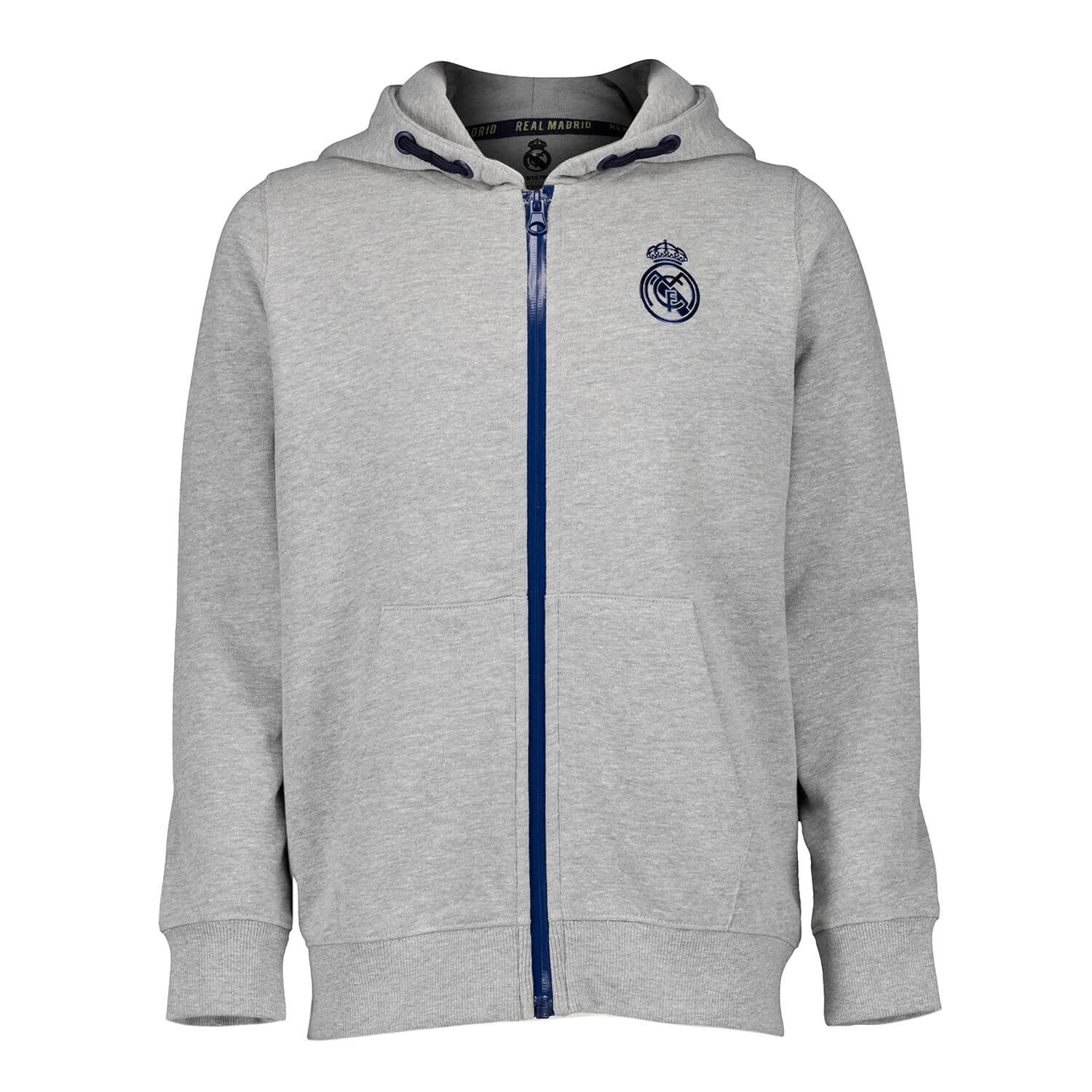 Kids Tracksuit Fan Kids Ombre Zip Grey Melange Real Madrid - Image 2
