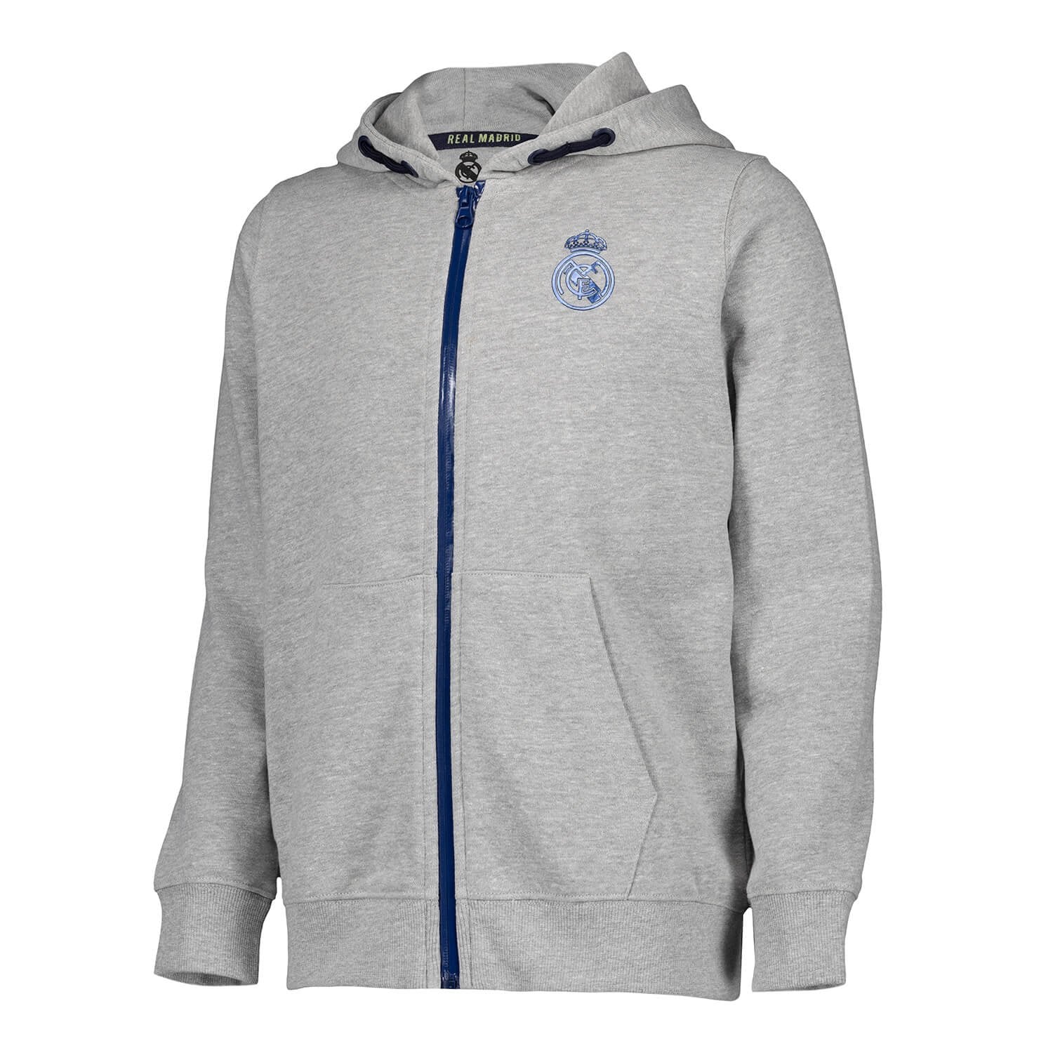 Kids Tracksuit Fan Kids Ombre Zip Grey Melange Real Madrid - Image 4