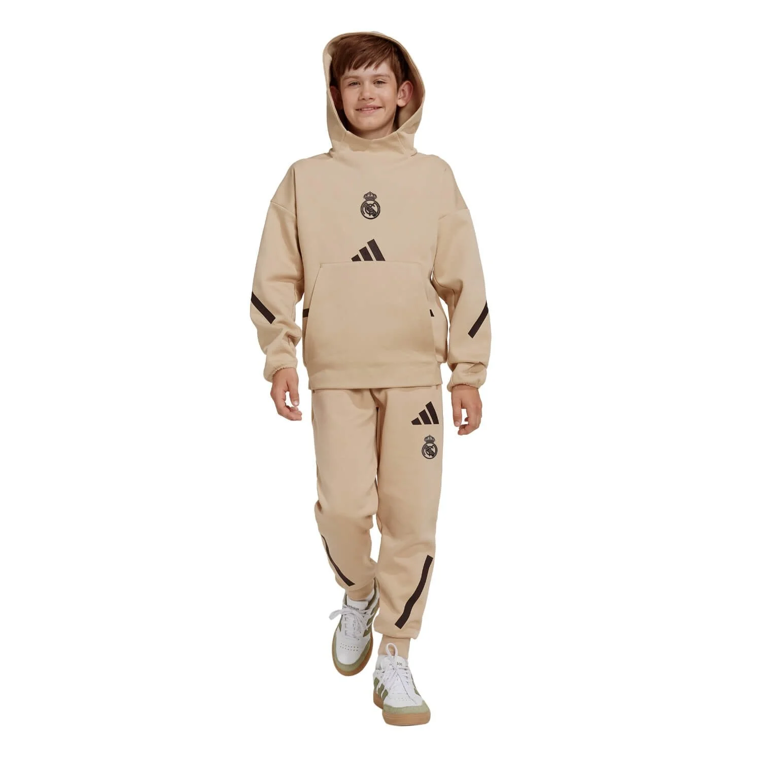 Kids adidas Real Urban Pants Cream/ Black - Image 2
