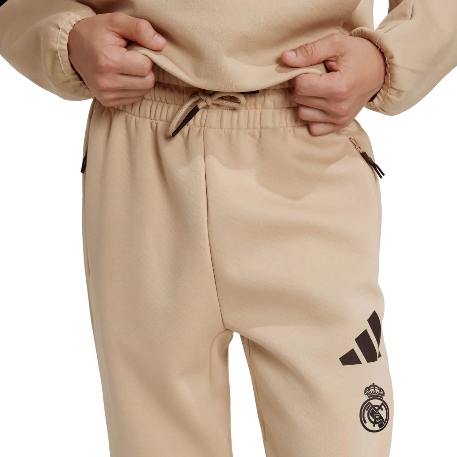 Kids adidas Real Urban Pants Cream/ Black - Image 4