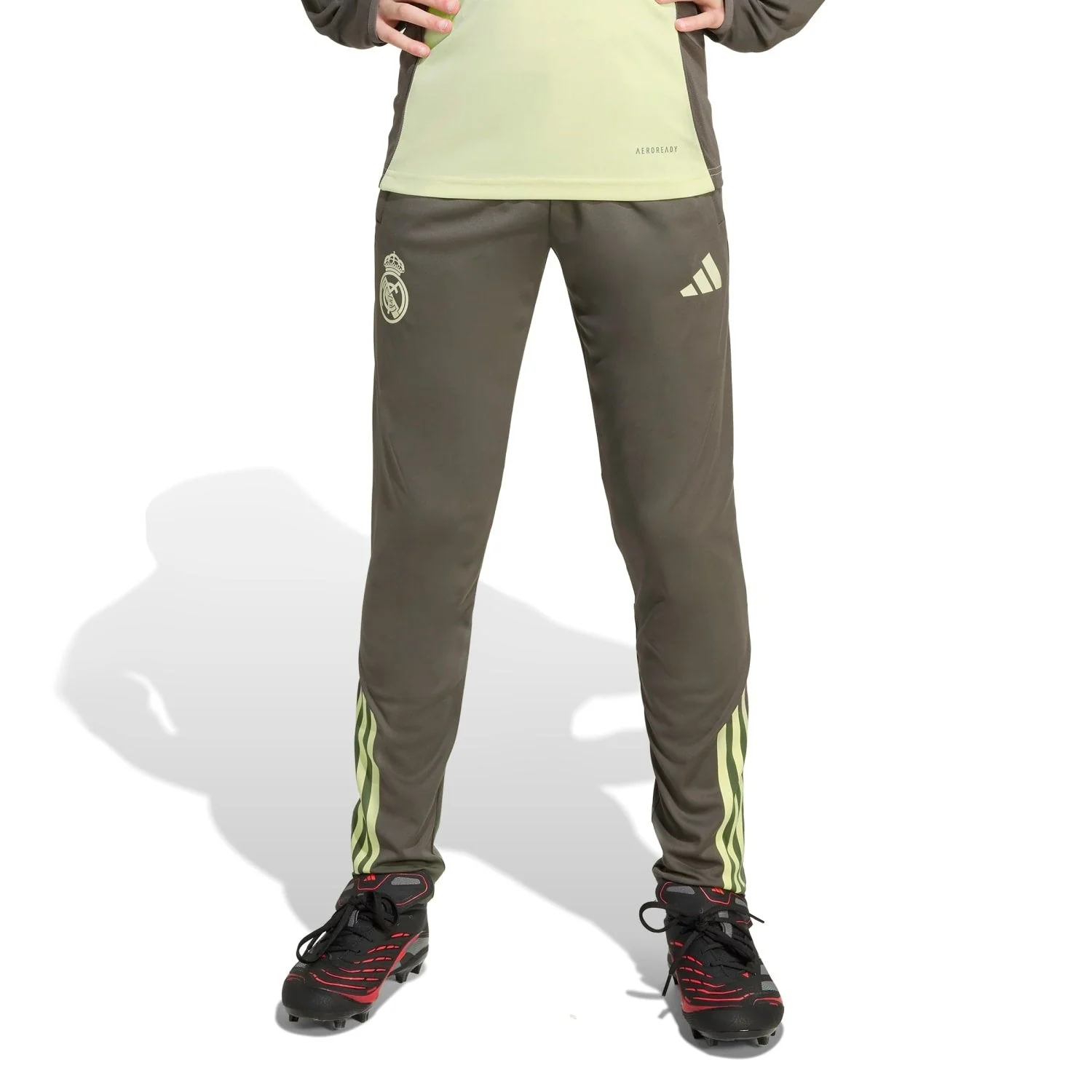 Kids adidas Training Pants 25/26 Dark Olive - Image 3