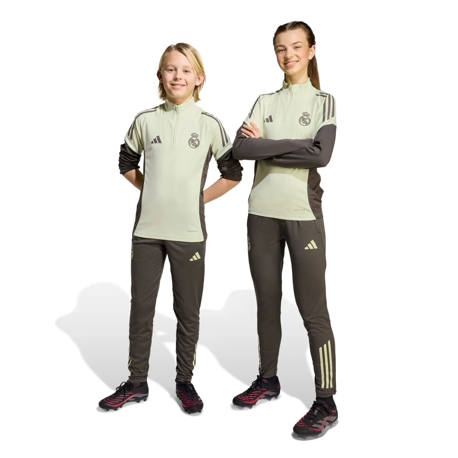 Kids adidas Training Pants 25/26 Dark Olive - Image 5