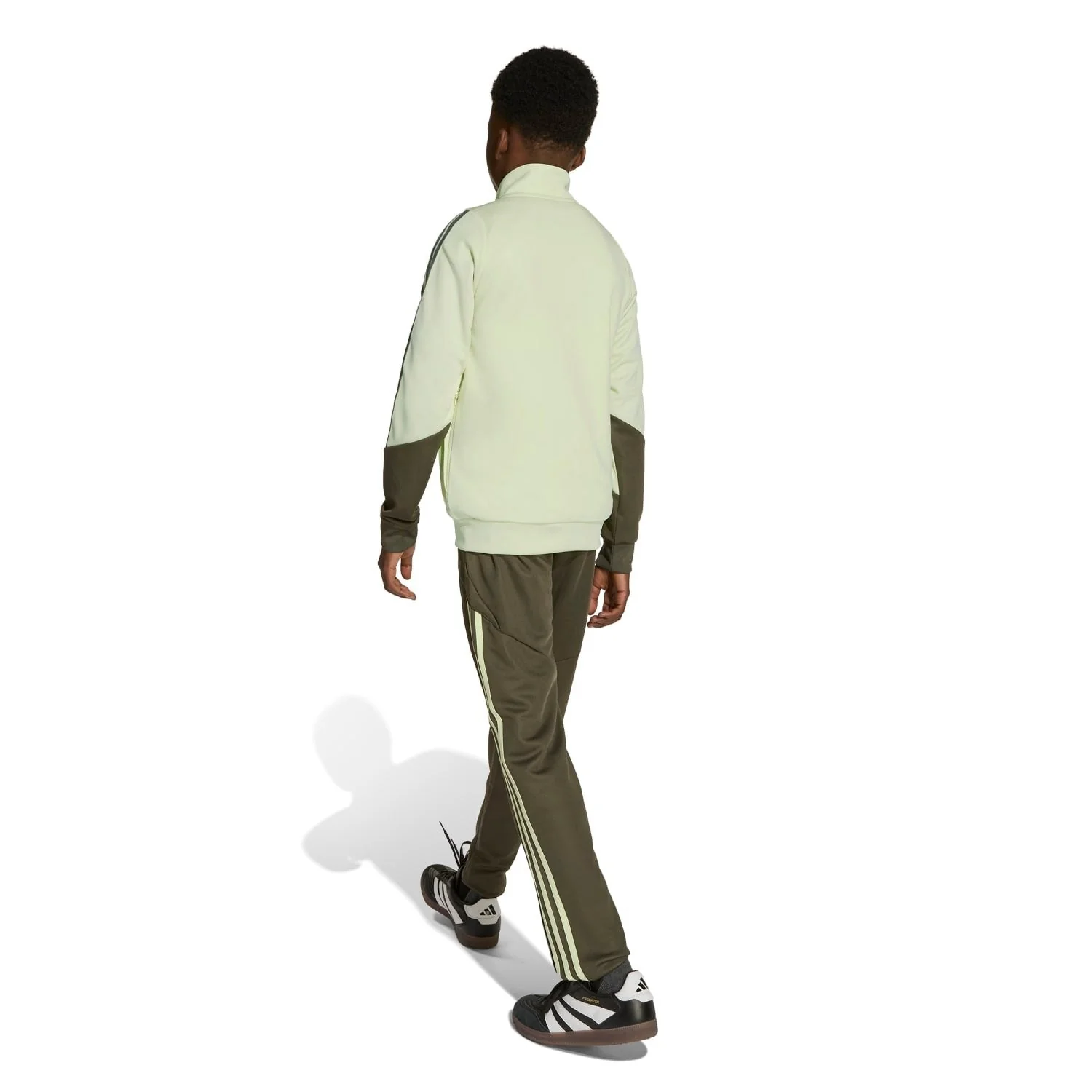Kids adidas Training Tracksuit Pants 25/26 Dark Olive - Image 4