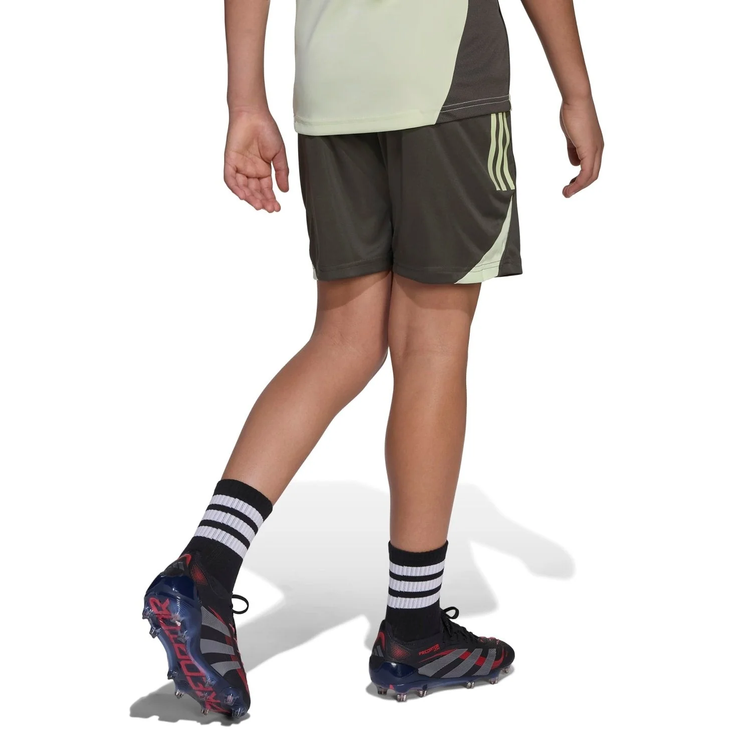 Kids adidas Training Shorts 25/26 Dark Olive - Image 3