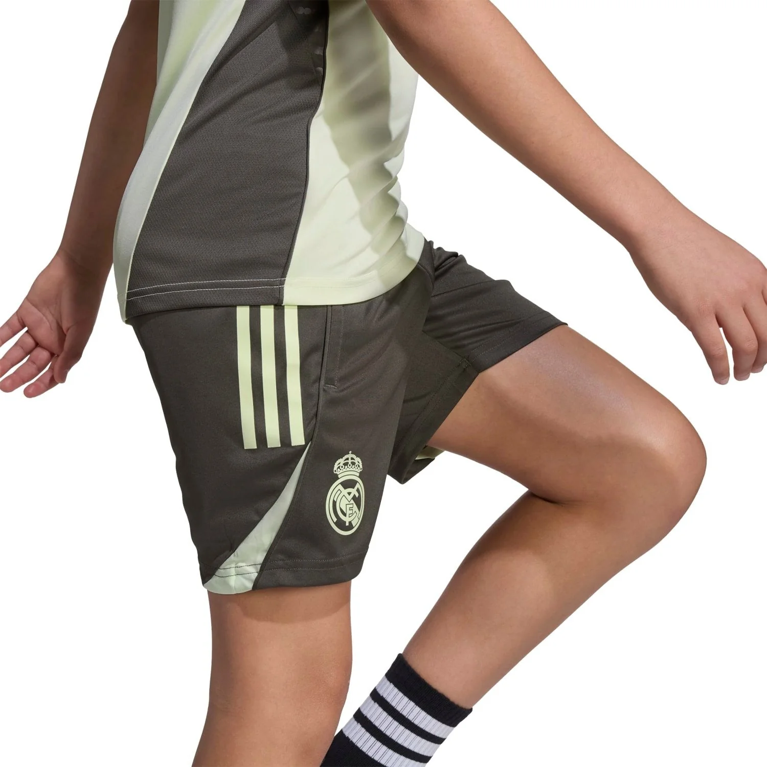 Kids adidas Training Shorts 25/26 Dark Olive - Image 5