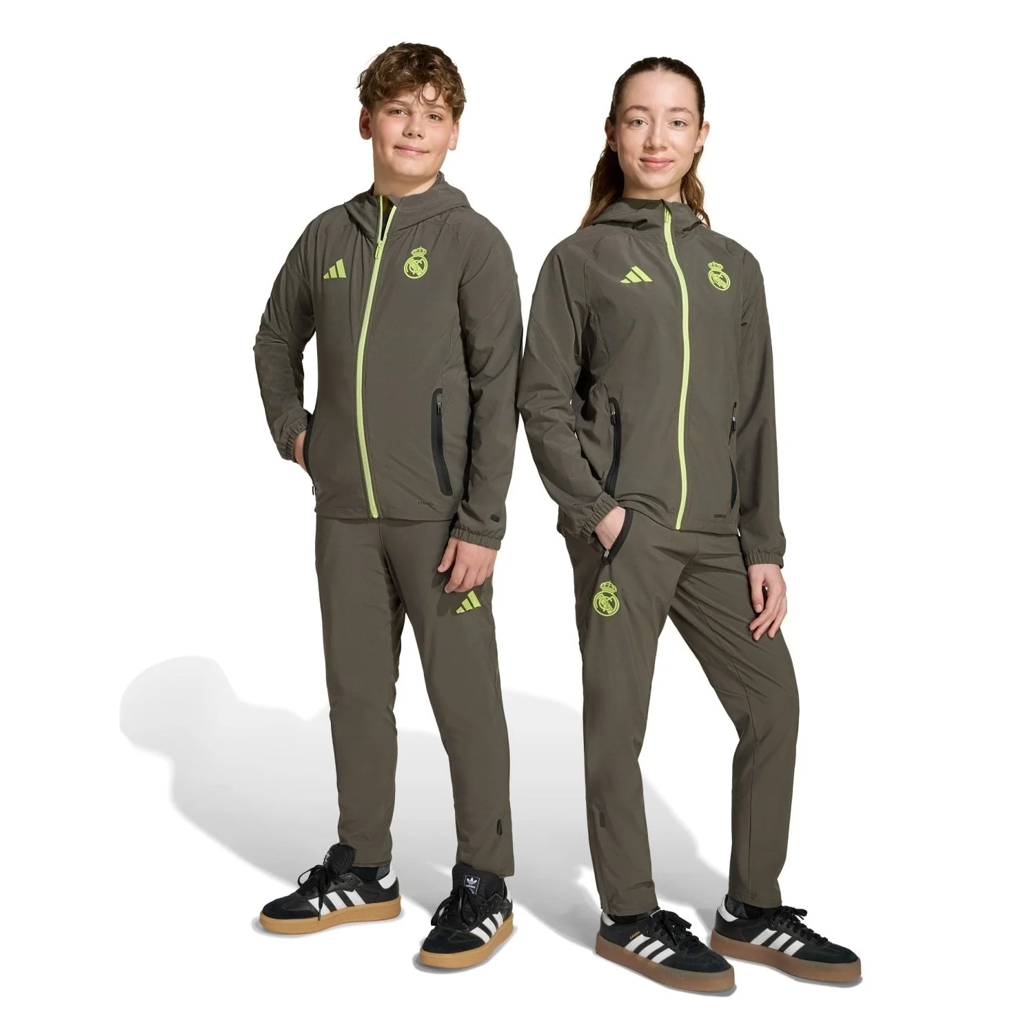 Kids Tiro Vis Tech Competition Pants Grey/Lime Green - Image 5