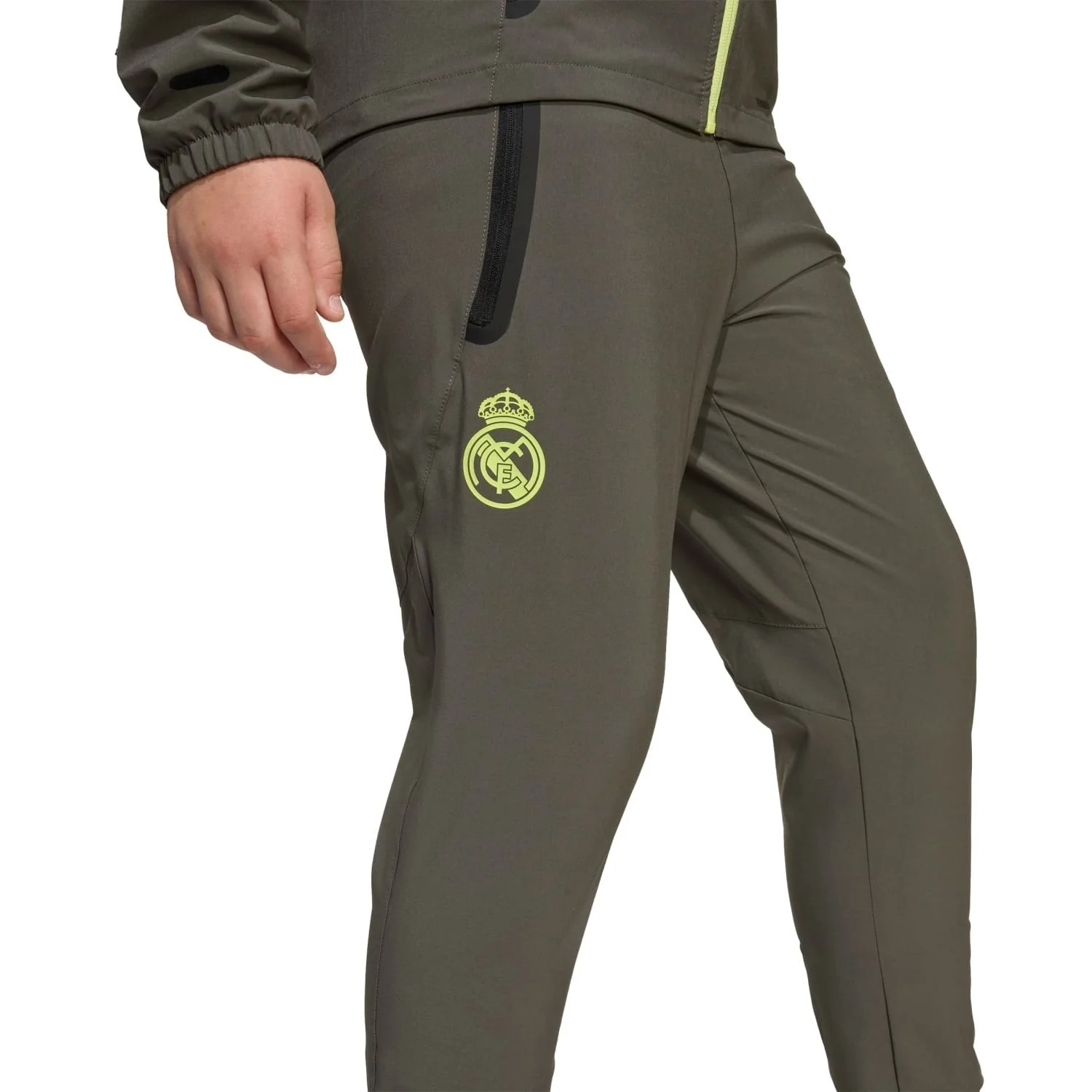 Kids Tiro Vis Tech Competition Pants Grey/Lime Green - Image 6