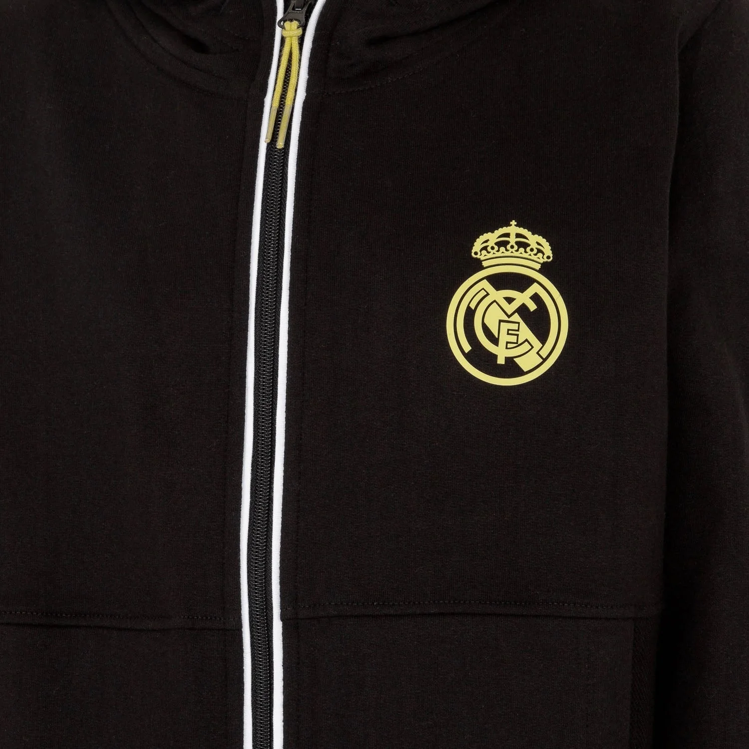 Kids Full Zip Hoody Black/Lime - Image 3