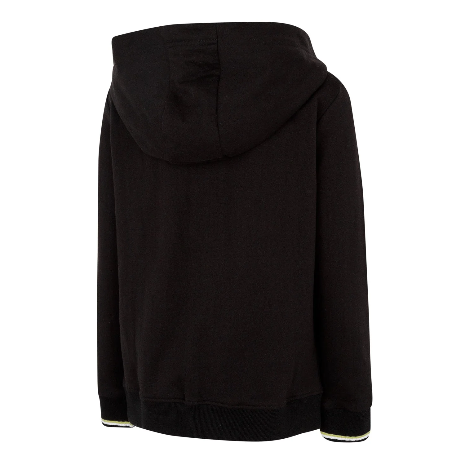 Kids Full Zip Hoody Black/Lime - Image 4