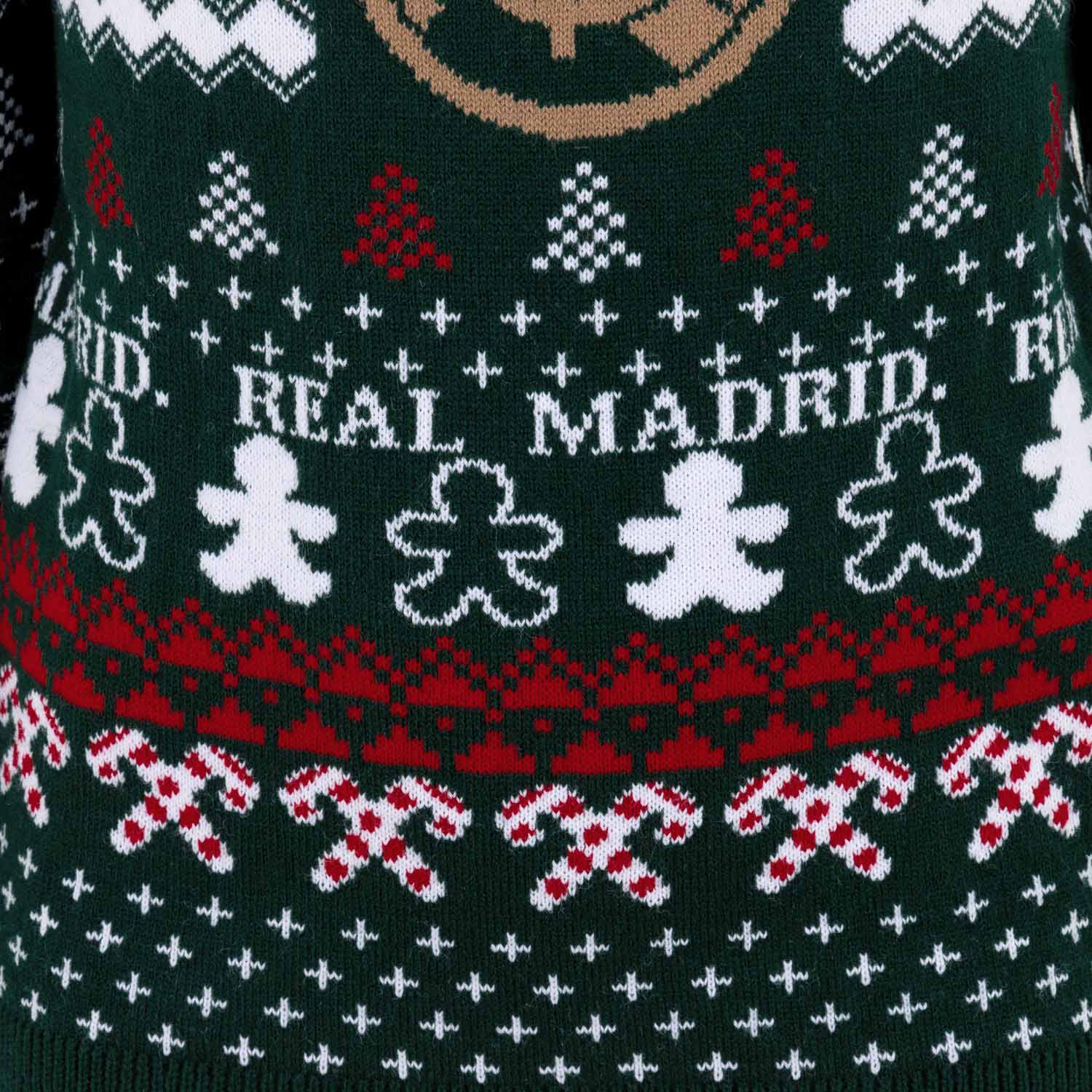 Kids Christmas Sweater Crest Green/Multicolor - Image 4