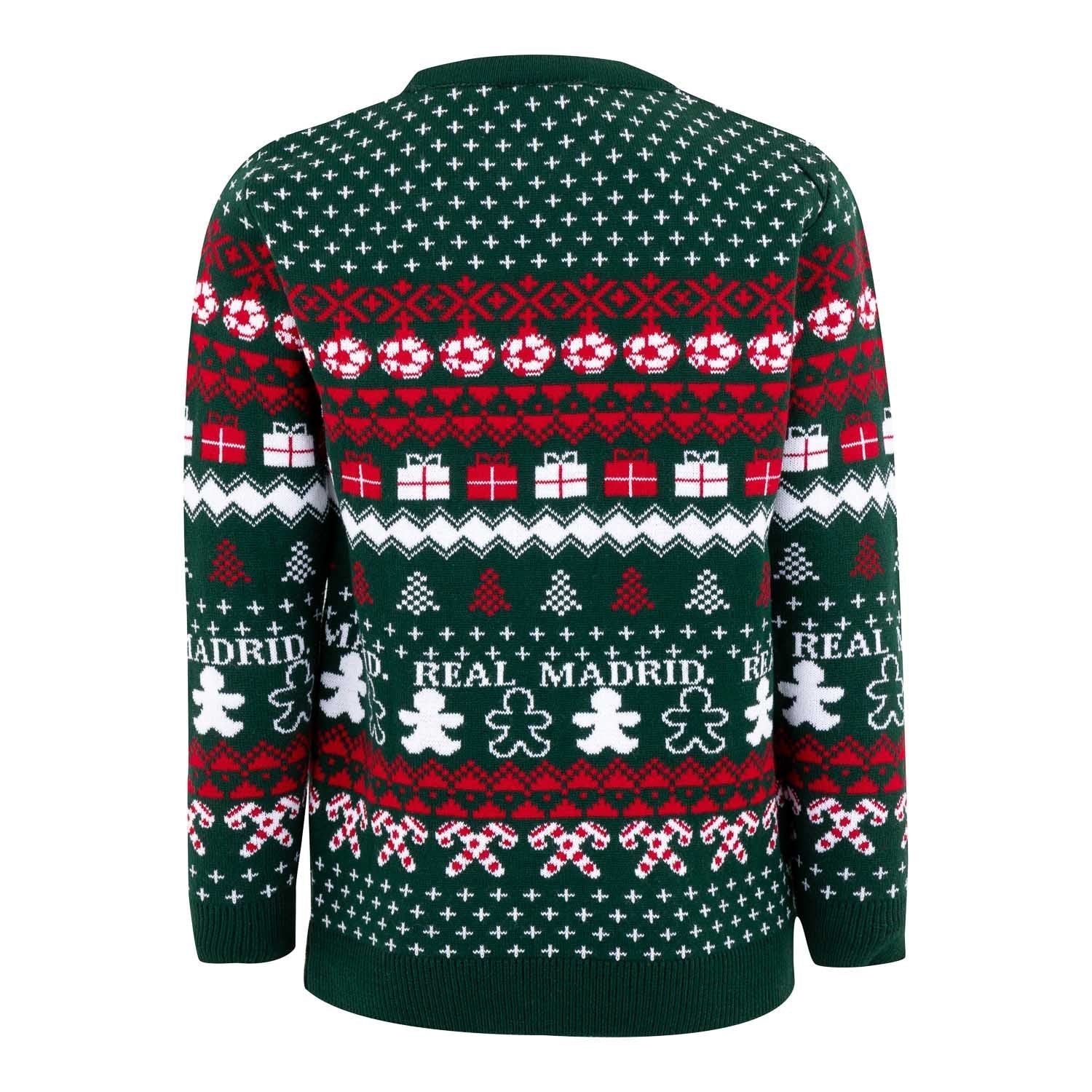 Kids Christmas Sweater Crest Green/Multicolor - Image 6