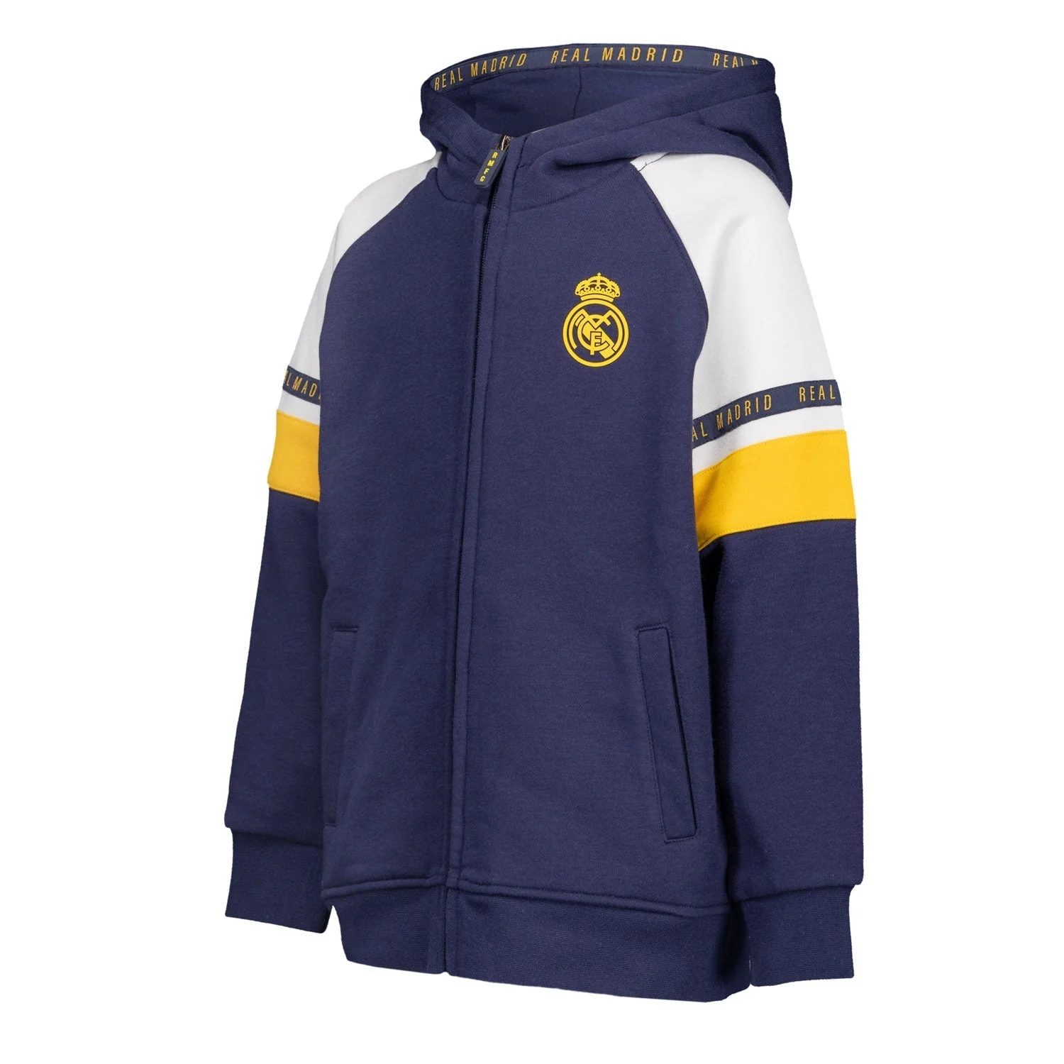 Kids Kids on Tour Real Madrid Sleeve Colour Block Zip Jacket - Image 2