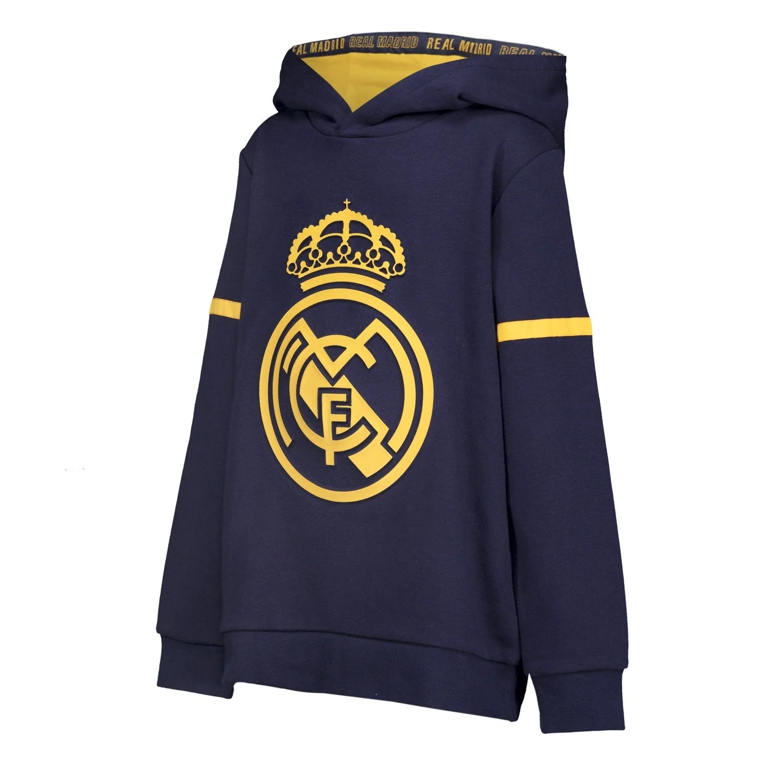 Kids Kids on Tour Real Madrid Embossed Crest Hoodie - Image 2