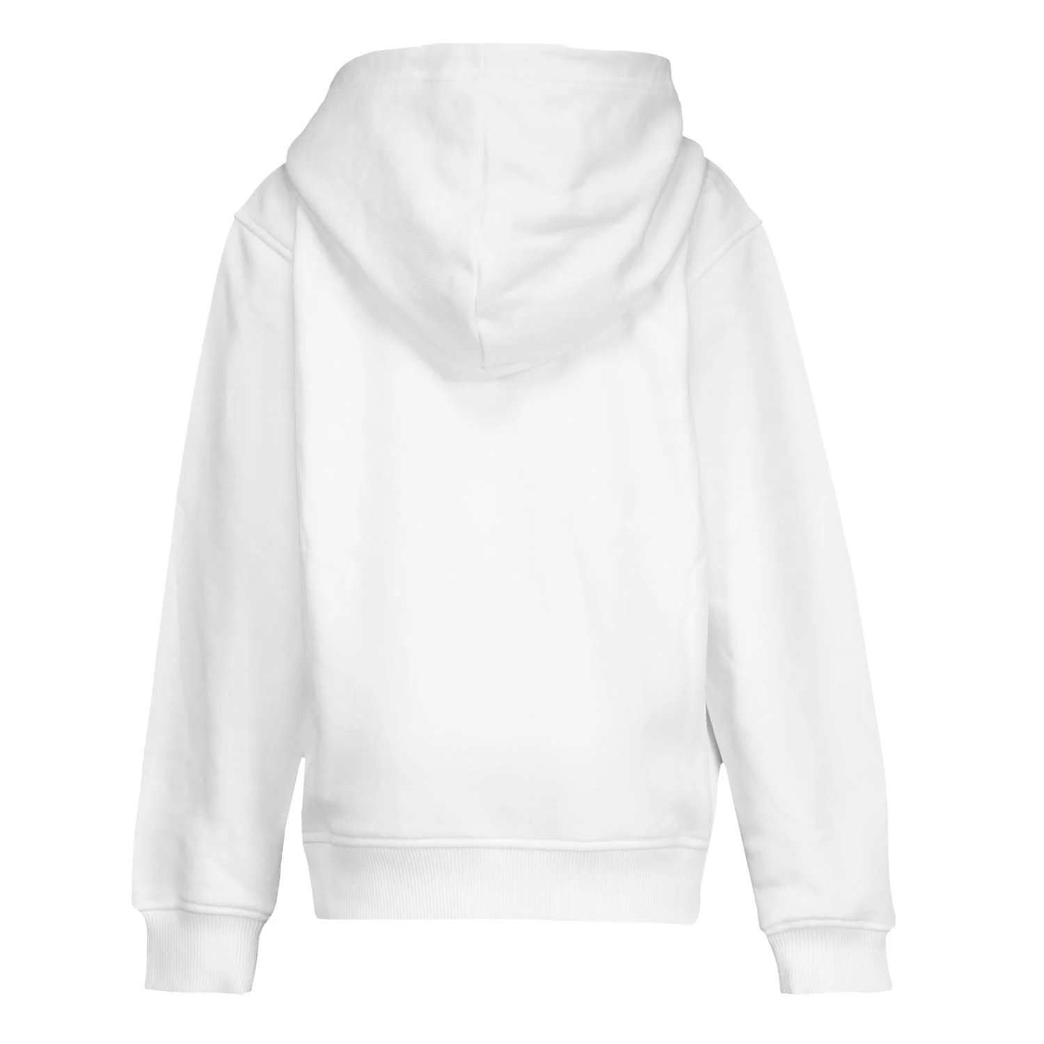 Kids ECO Essentials Real Madrid Color Crest Zip Hoodie White - Image 4
