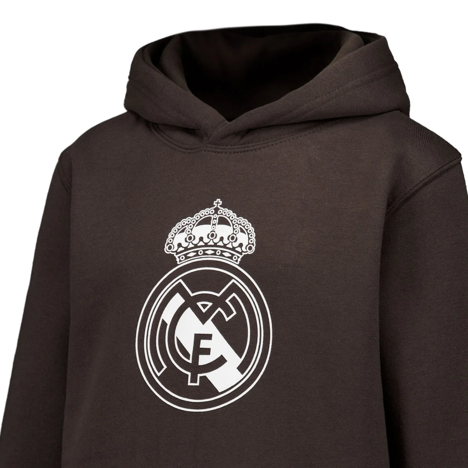 Kids Color Crest Hoodie Washed Black Real Madrid - Image 4