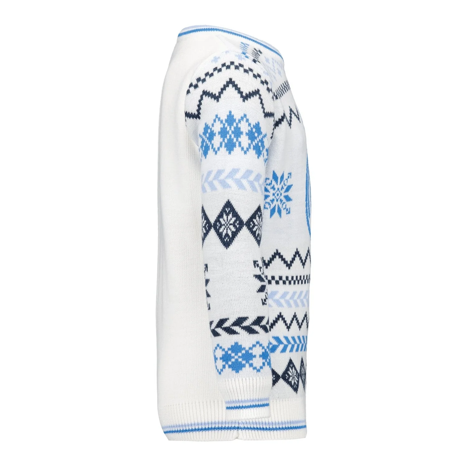 Kids’ White Crest Christmas Sweater - Image 3