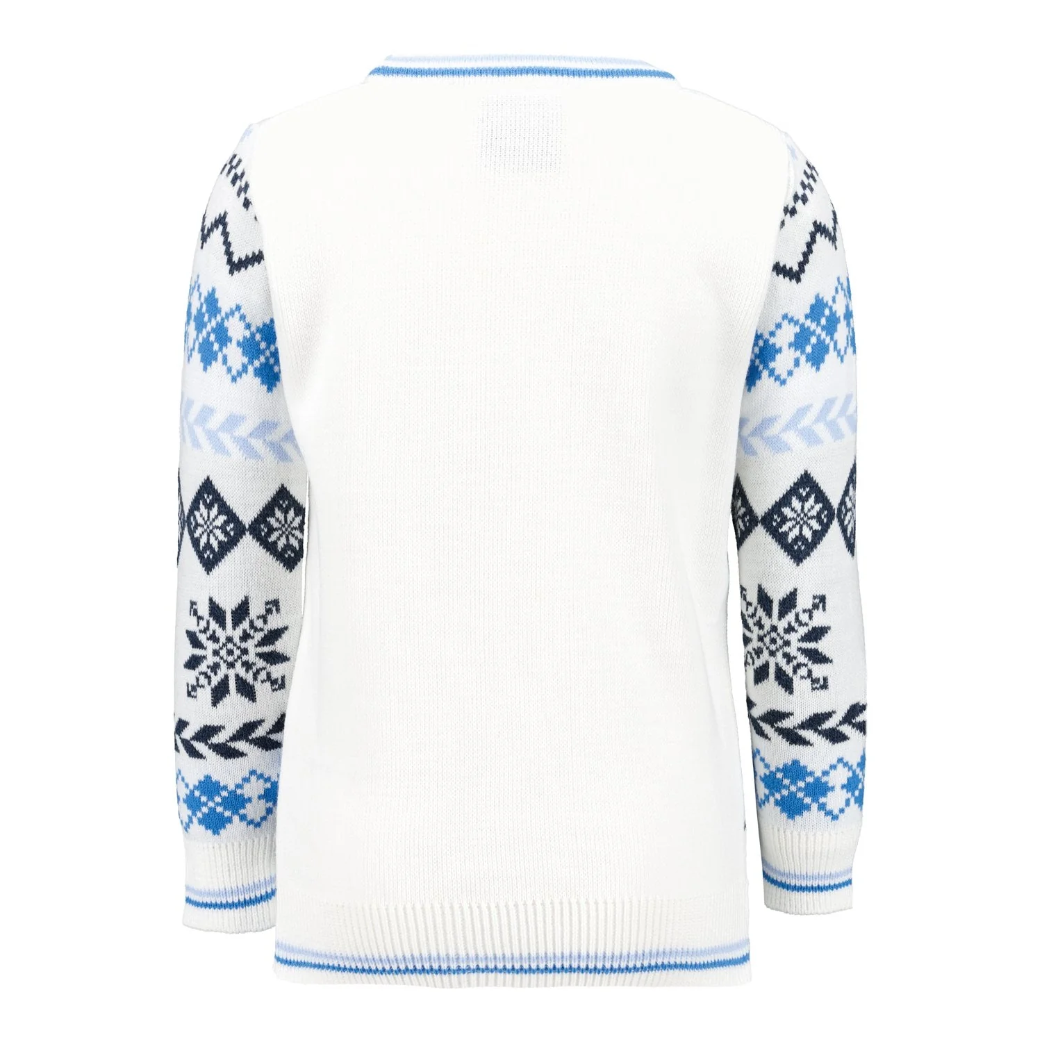 Kids’ White Crest Christmas Sweater - Image 4