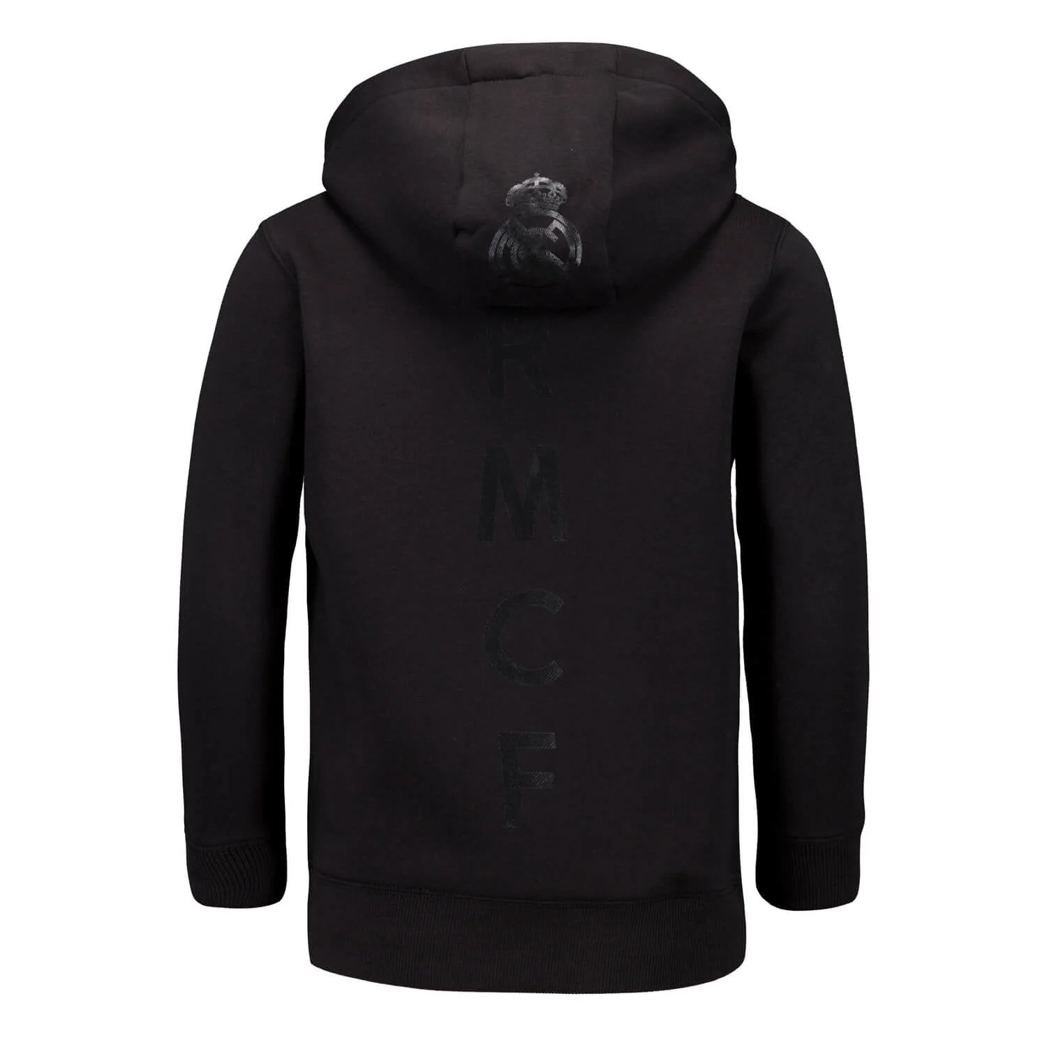 Kids Blackout Hoodie Backprint Black Real Madrid - Image 4