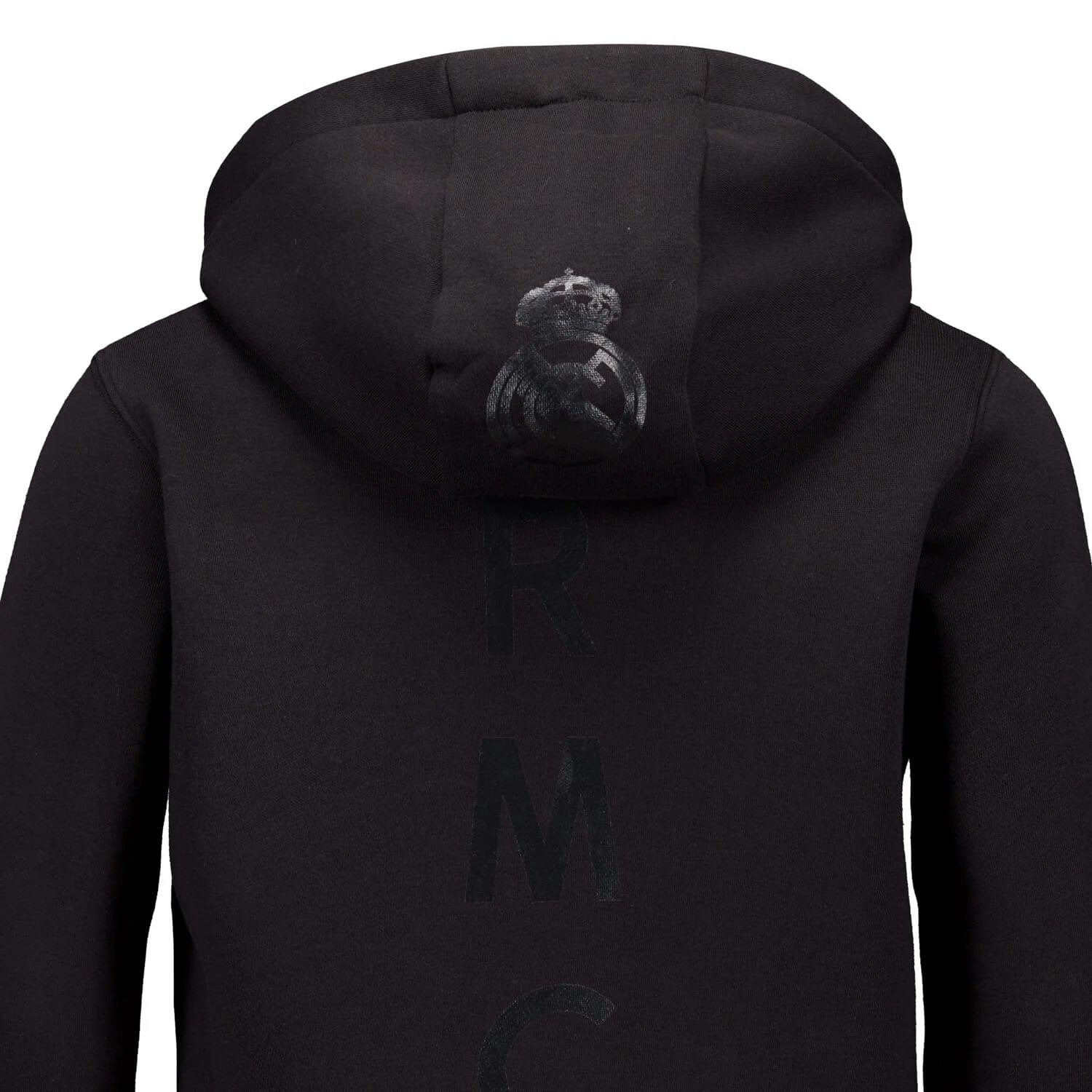 Kids Blackout Hoodie Backprint Black Real Madrid - Image 5